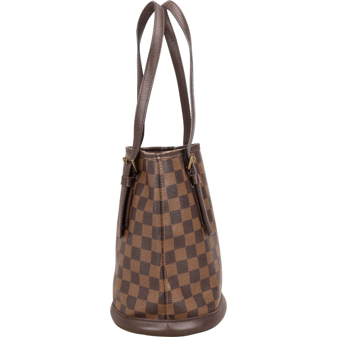 Louis Vuitton Monogram Damier Ebene Bucket PM Shoulder Bag Bruin