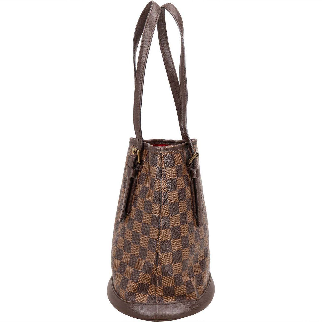 Louis Vuitton Monogram Damier Ebene Bucket PM Shoulder Bag Bruin