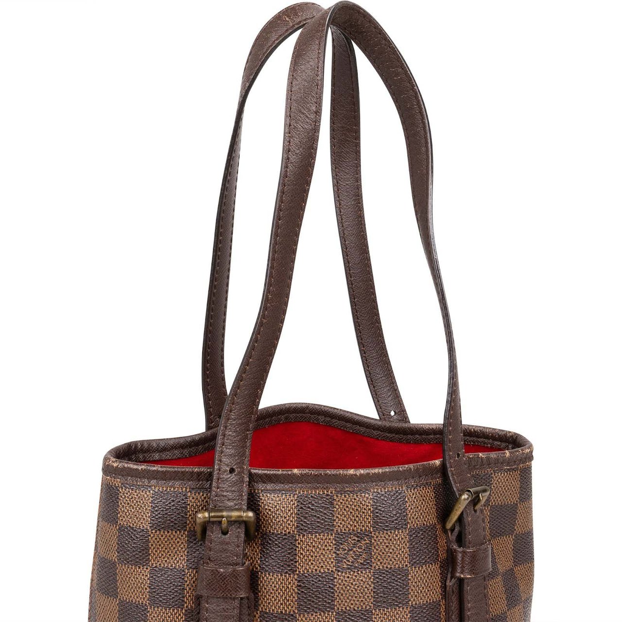 Louis Vuitton Monogram Damier Ebene Bucket PM Shoulder Bag Bruin