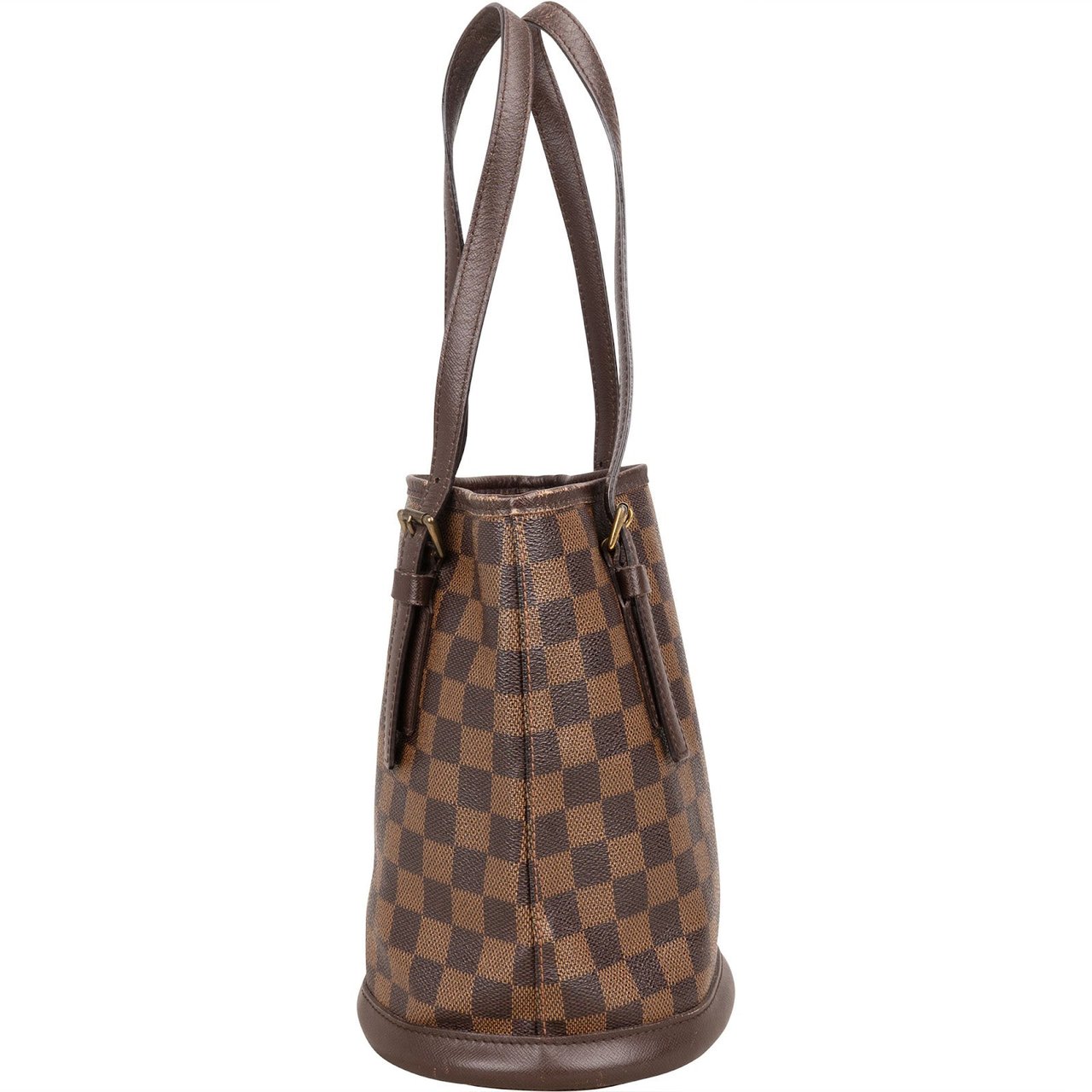 Louis Vuitton Louis Vuitton Monogram Damier Ebene Bucket PM Shoulder Bag Bruin