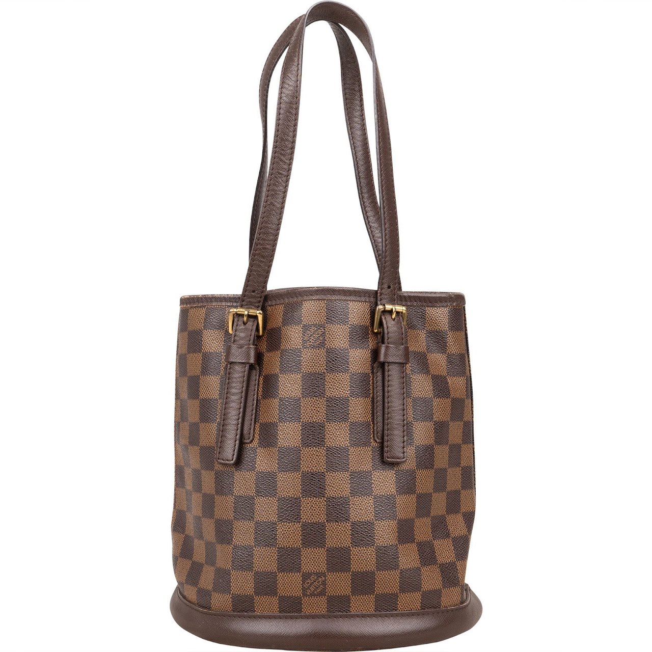 Louis Vuitton Louis Vuitton Monogram Damier Ebene Bucket PM Shoulder Bag Bruin