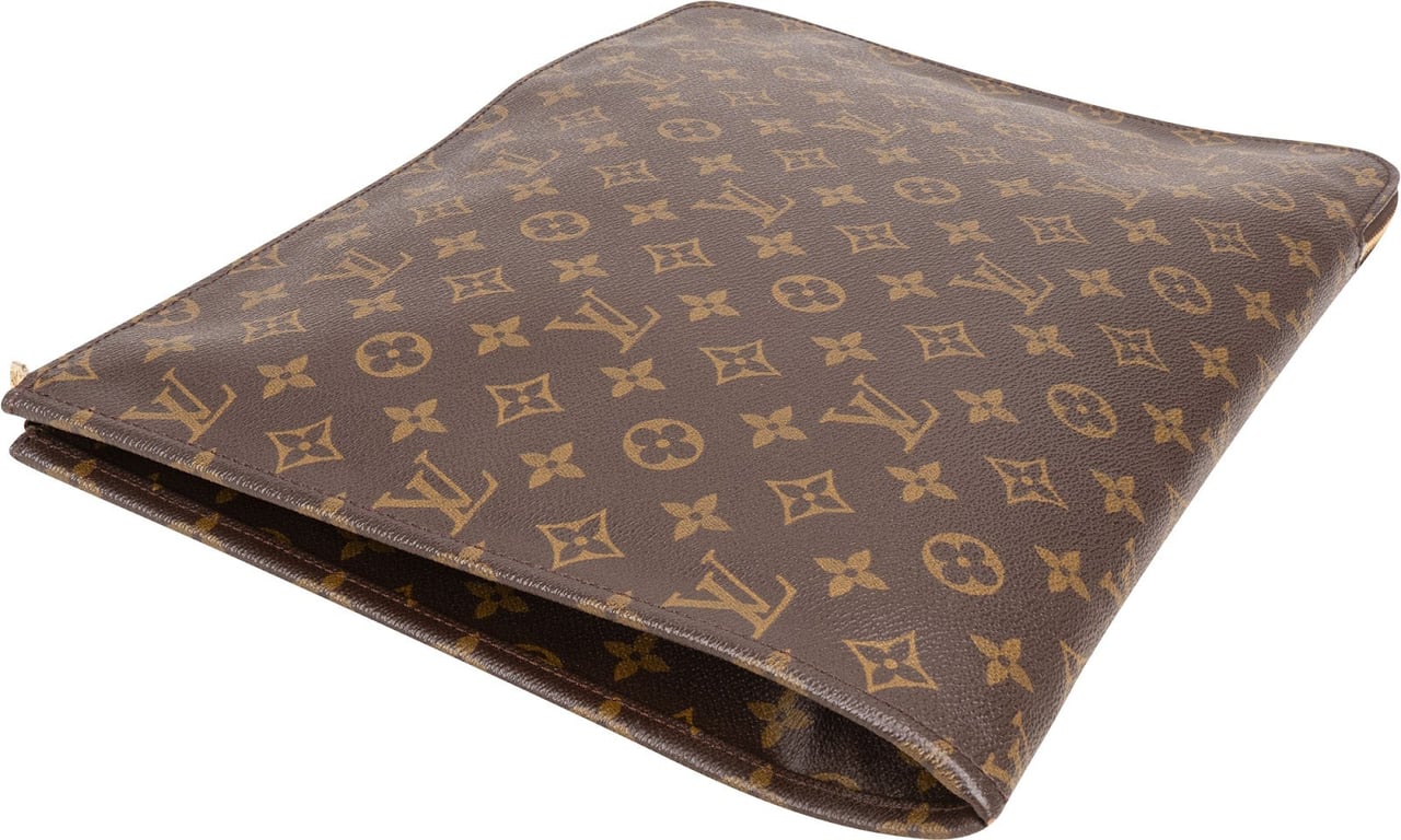 Louis Vuitton Louis Vuitton Monogram Canvas Laptop Clutch Bruin