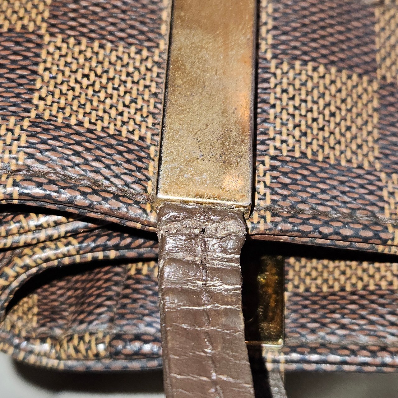 Louis Vuitton Damier Ebene Monogram Marylebone Shoulder Bag Bruin