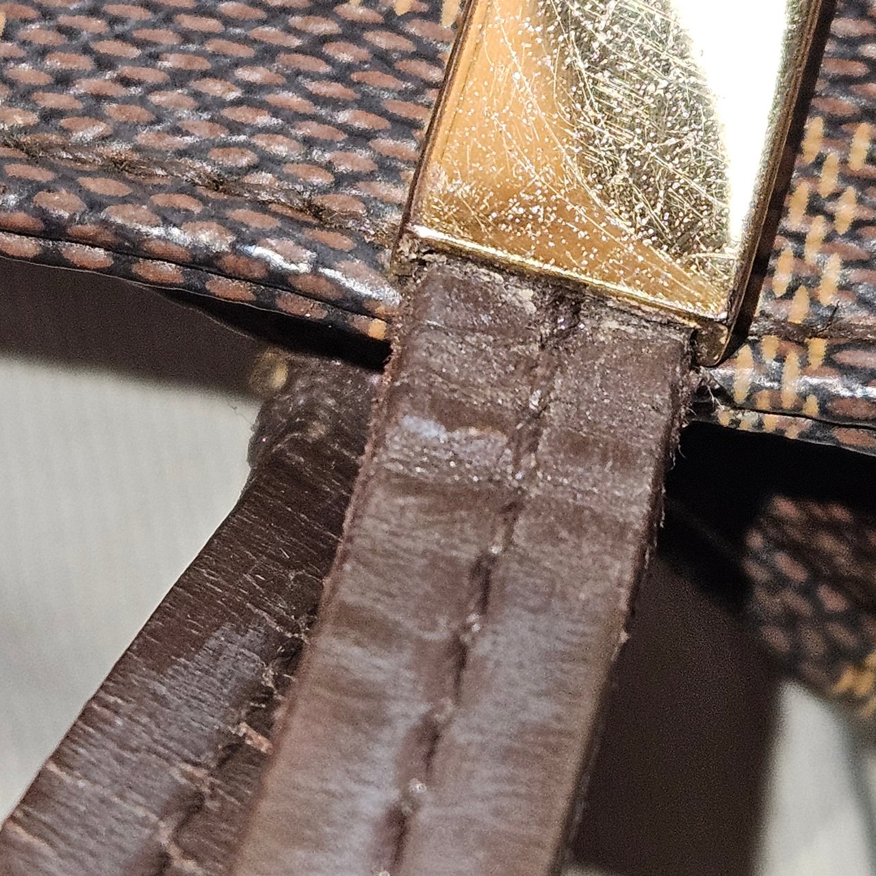 Louis Vuitton Damier Ebene Monogram Marylebone Shoulder Bag Bruin