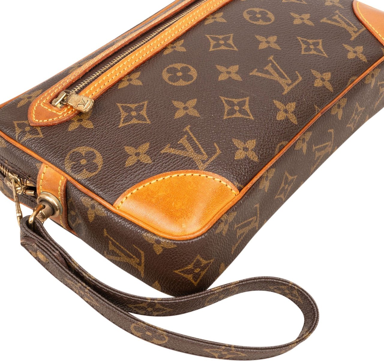 Louis Vuitton Louis Vuitton Monogram Canvas Pochette Homme Clutch Bruin