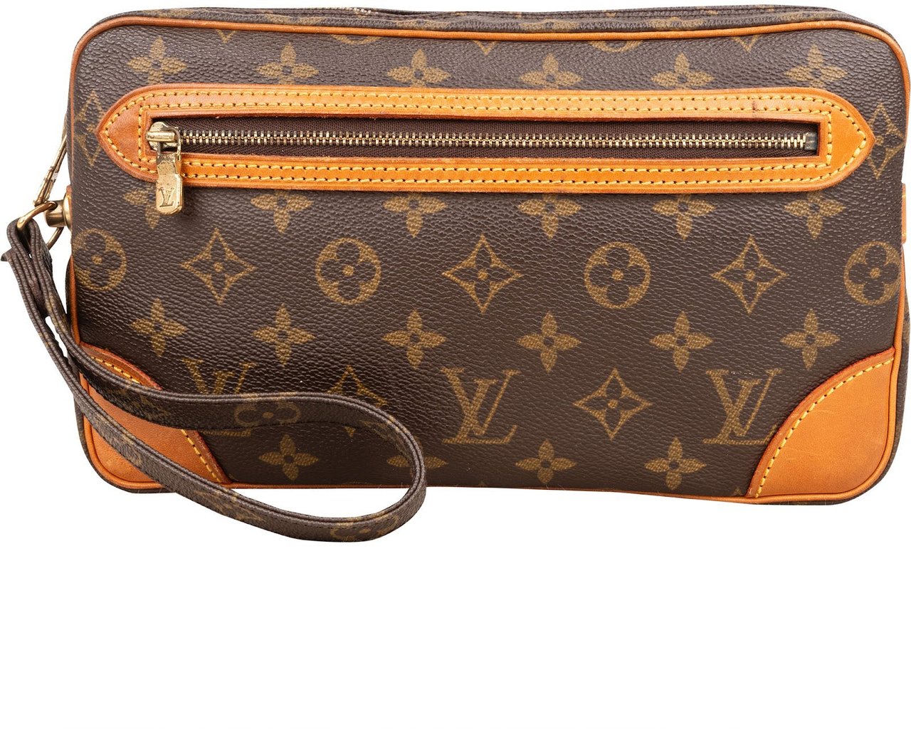 Louis Vuitton Louis Vuitton Monogram Canvas Pochette Homme Clutch Bruin