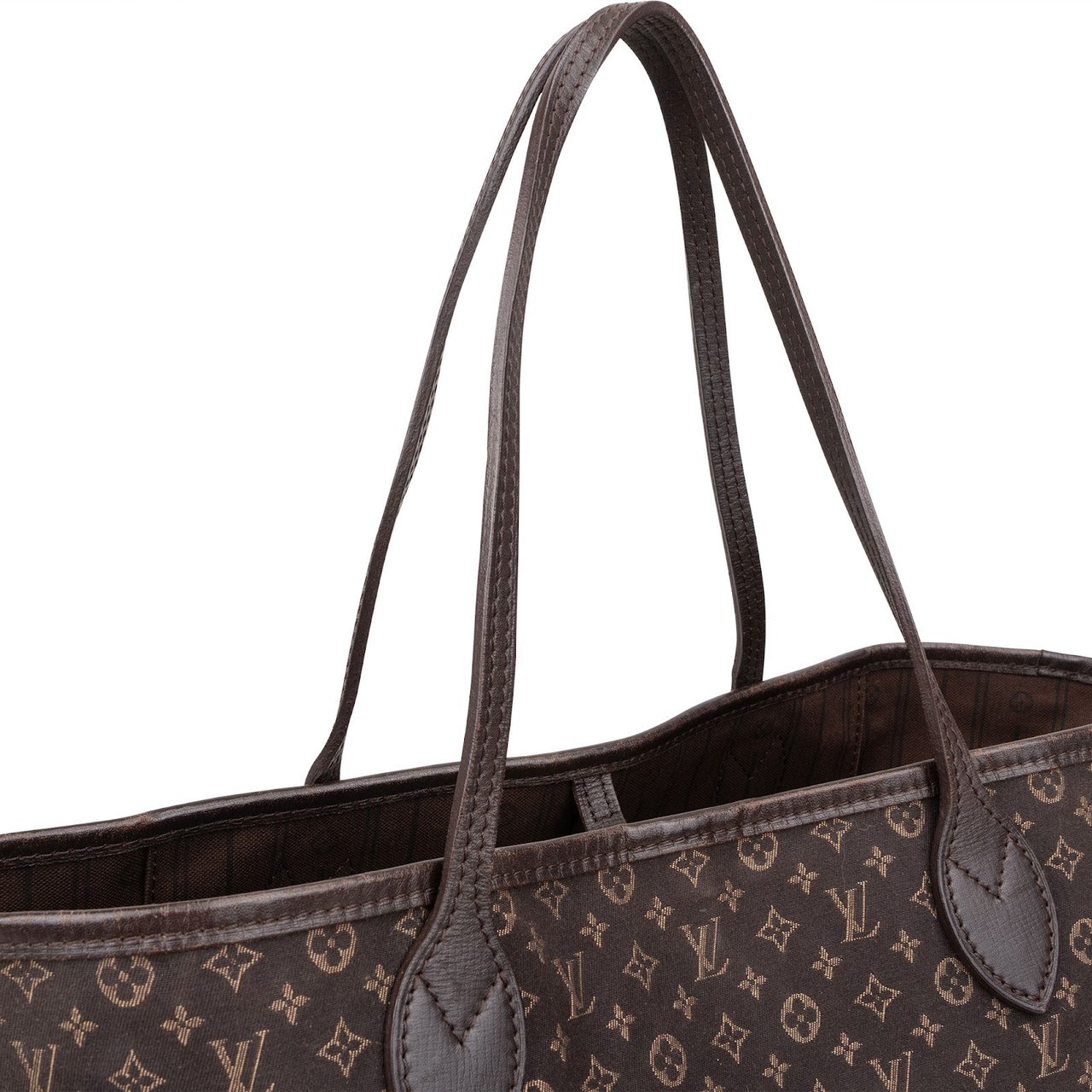 Louis Vuitton Louis Vuitton Mini Lin Monogram Neverfull MM Shoulder Bag Bruin