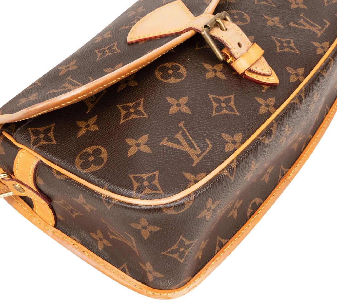 Louis Vuitton Monogram Canvas Sologne Crossbody Bag Bruin