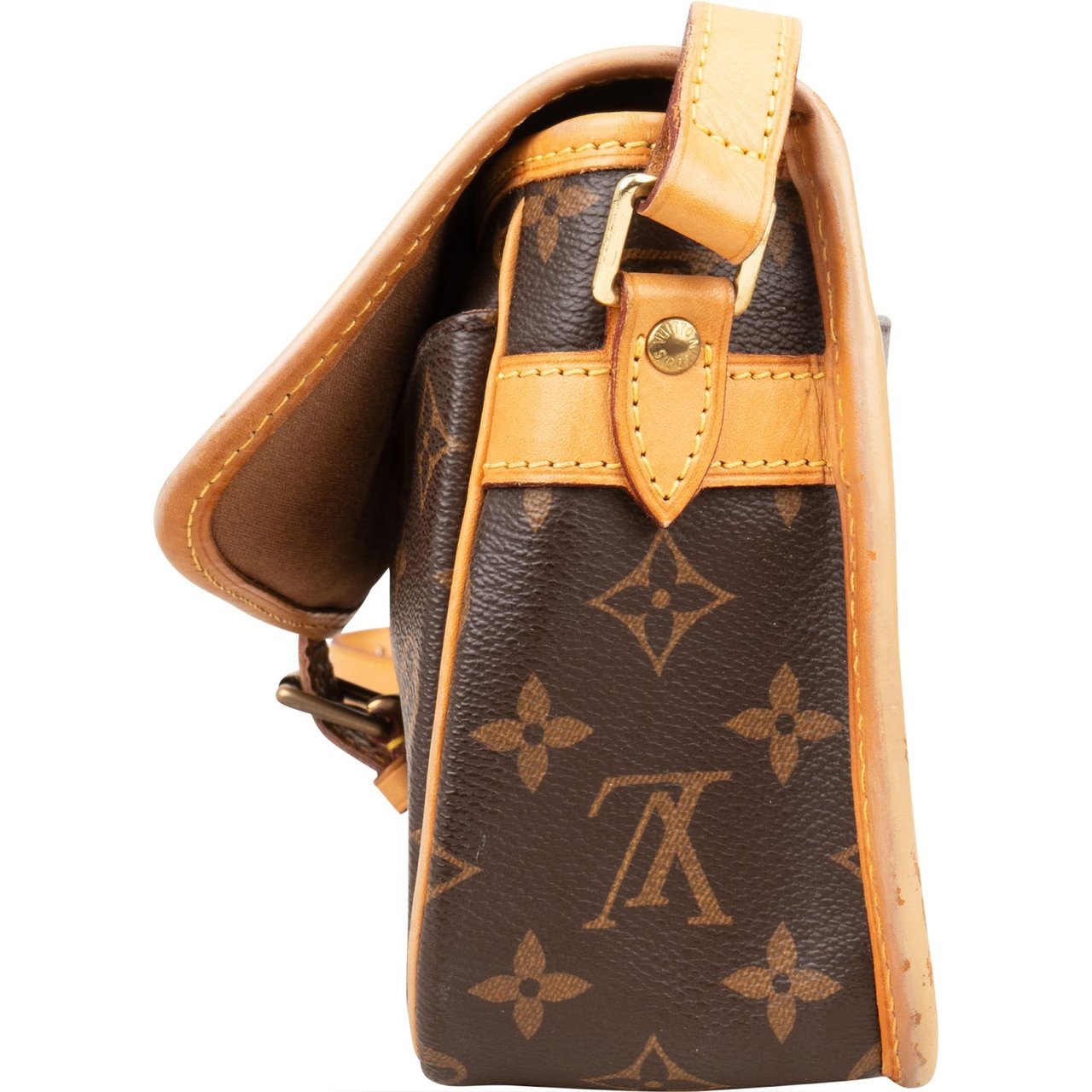 Louis Vuitton Monogram Canvas Sologne Crossbody Bag Bruin