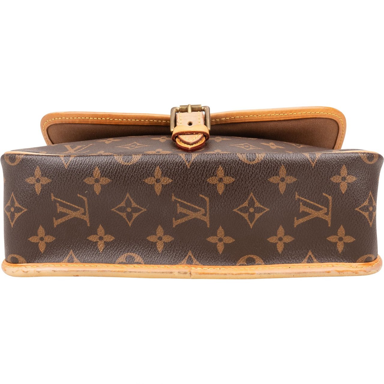 Louis Vuitton Monogram Canvas Sologne Crossbody Bag Bruin