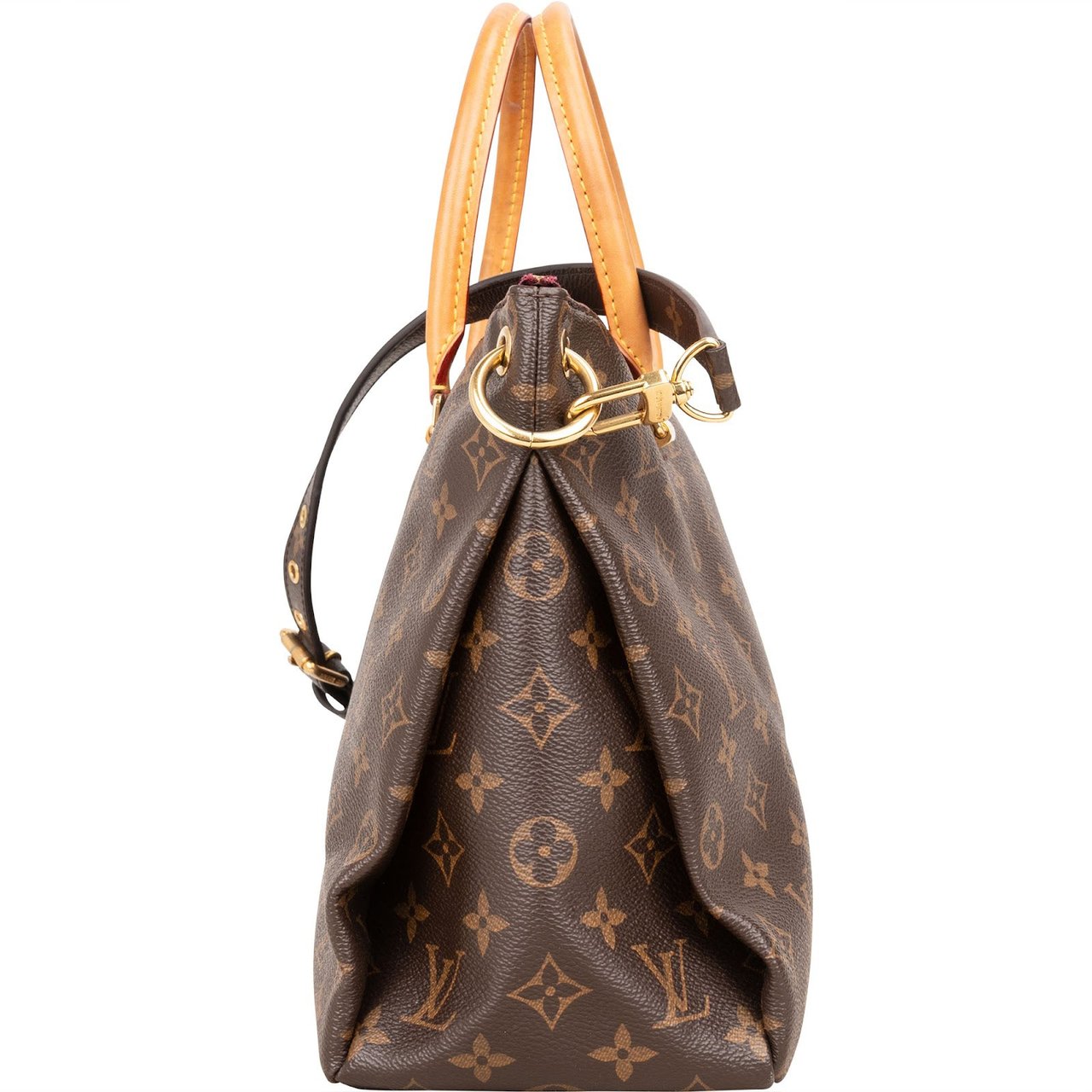 Louis Vuitton Louis Vuitton Monogram Canvas Pallas MM Handbag Bruin