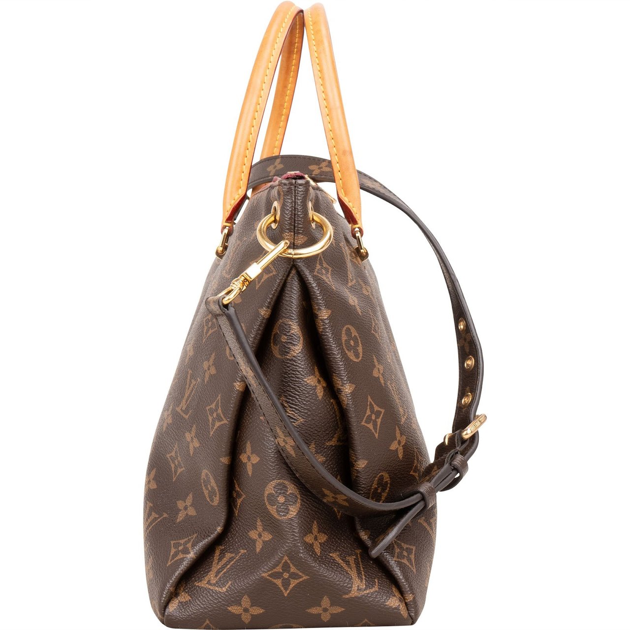 Louis Vuitton Louis Vuitton Monogram Canvas Pallas MM Handbag Bruin