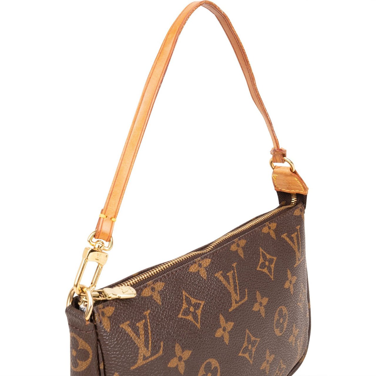 Louis Vuitton Louis Vuitton Monogram Canvas Pochette Accessoires Handbag Bruin