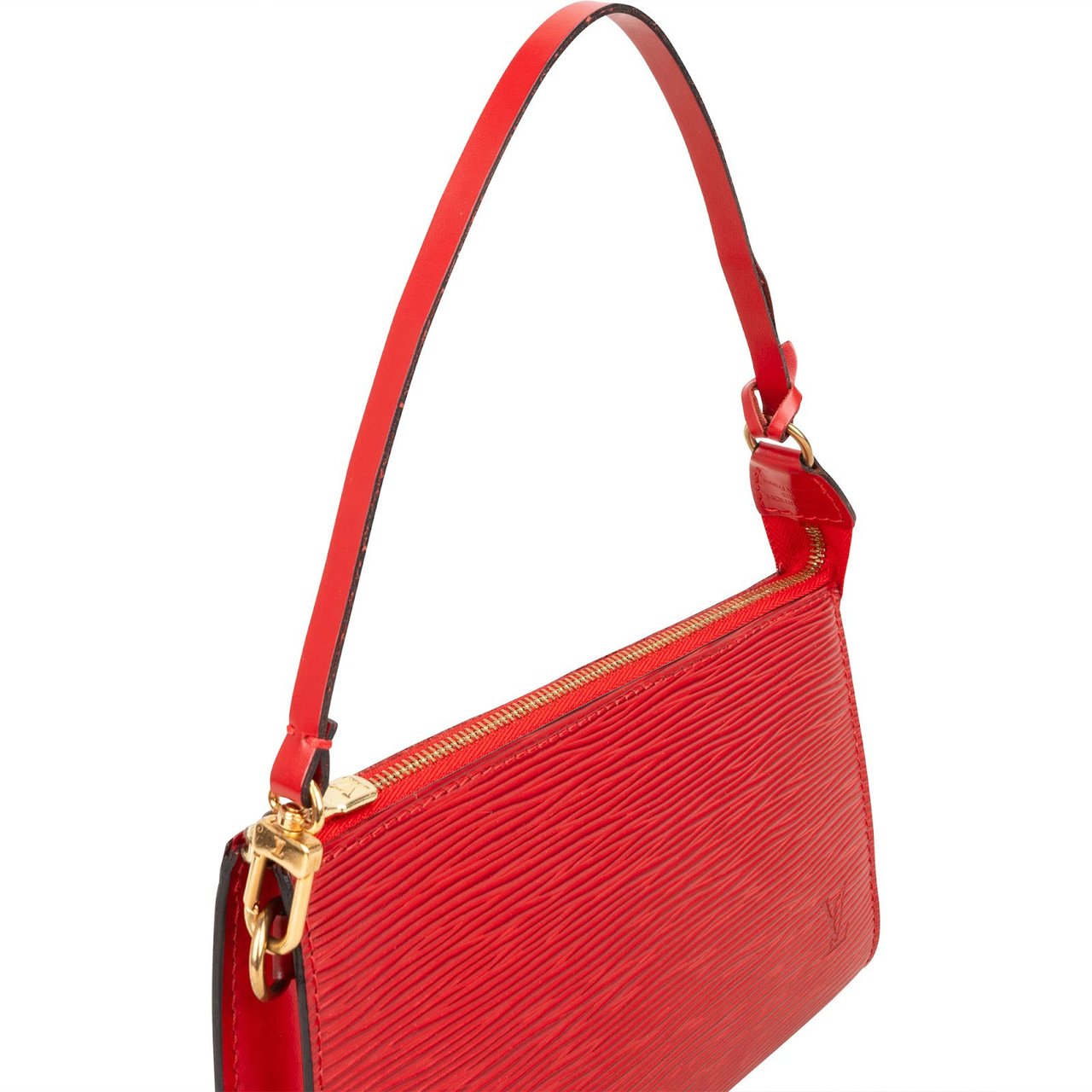 Louis Vuitton Louis Vuitton Red Epi Leather Pochette Accessoires Handbag Rood