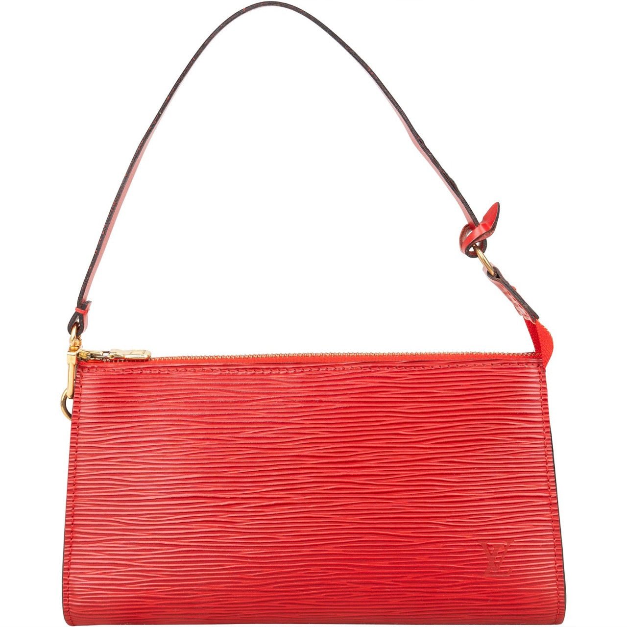 Louis Vuitton Louis Vuitton Red Epi Leather Pochette Accessoires Handbag Rood