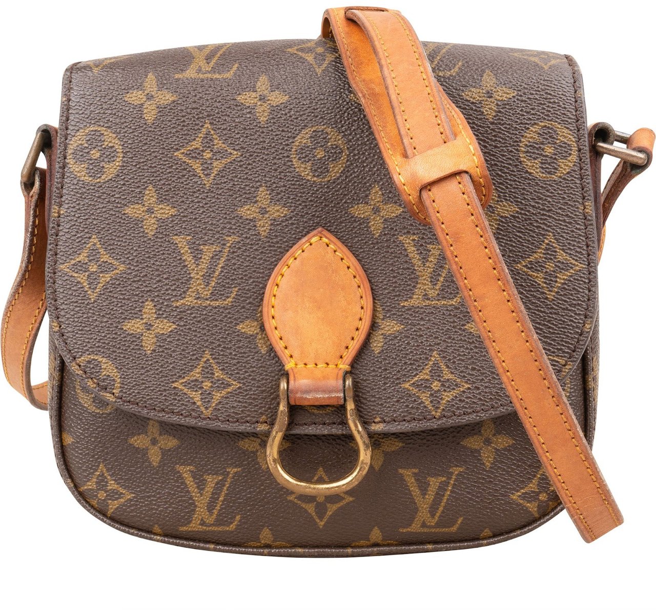 Louis Vuitton Louis Vuitton Monogram Canvas Saint Cloud MM Crossbody Bag Bruin