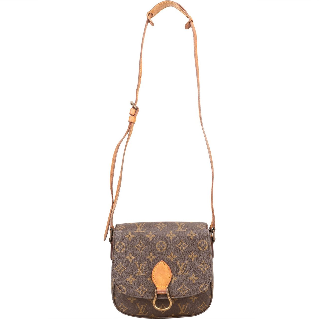 Louis Vuitton Louis Vuitton Monogram Canvas Saint Cloud MM Crossbody Bag Bruin