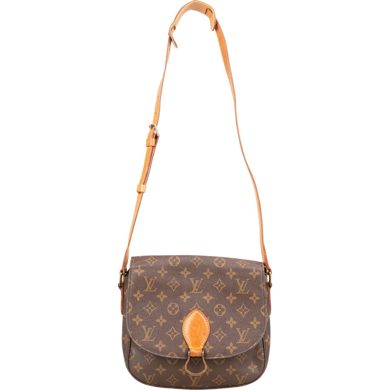 Louis Vuitton Louis Vuitton Monogram Canvas Saint Cloud GM Crossbody Bag Bruin