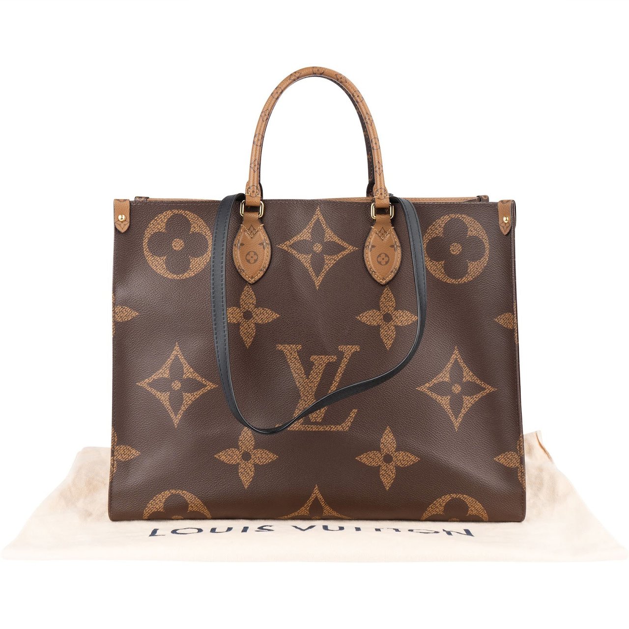 Louis Vuitton Louis Vuitton Monogram Canvas Giant Reverse Onthego GM Handbag Bruin