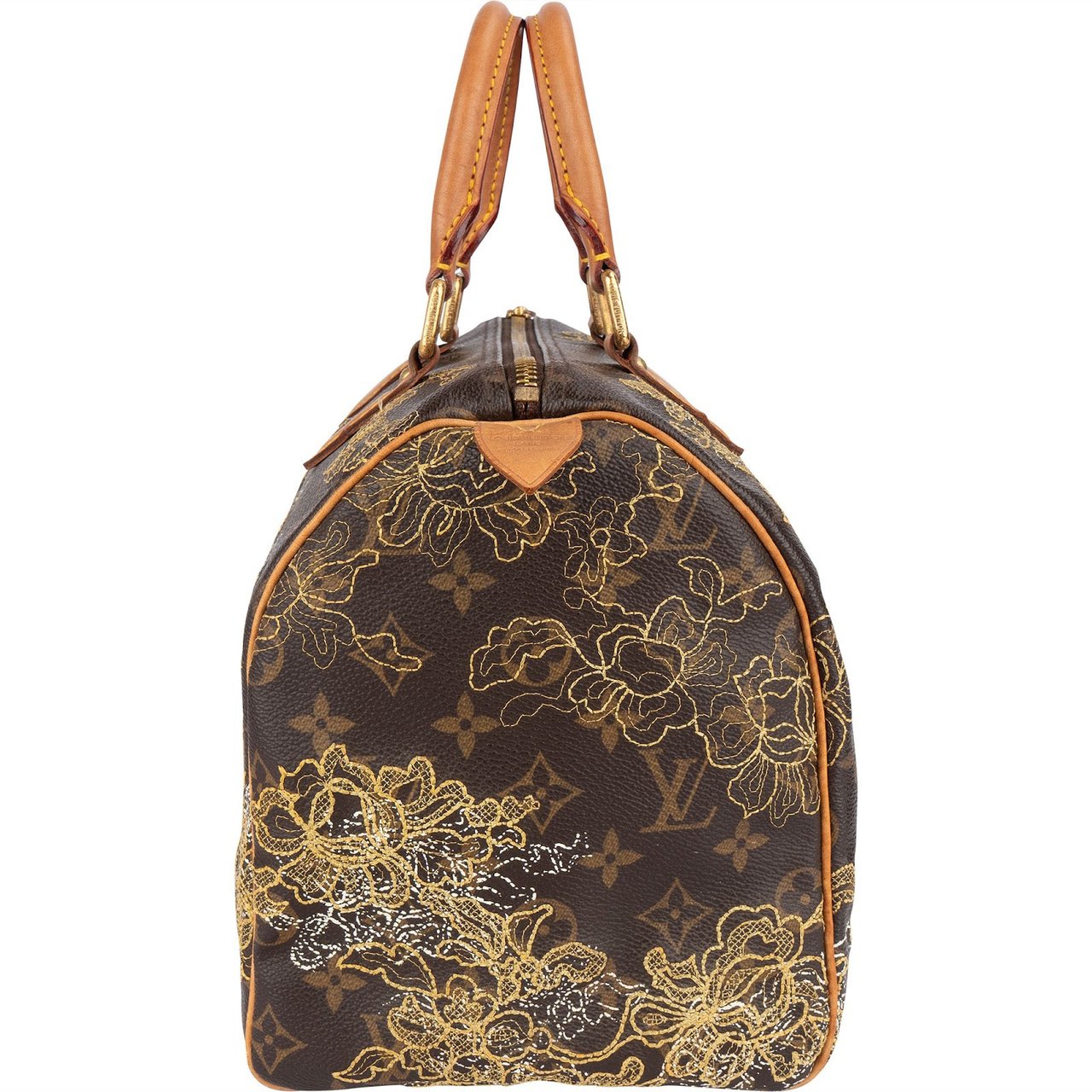 Louis Vuitton Louis Vuitton Canvas Monogram Limited Dentelle Speedy 30 Handbag Bruin