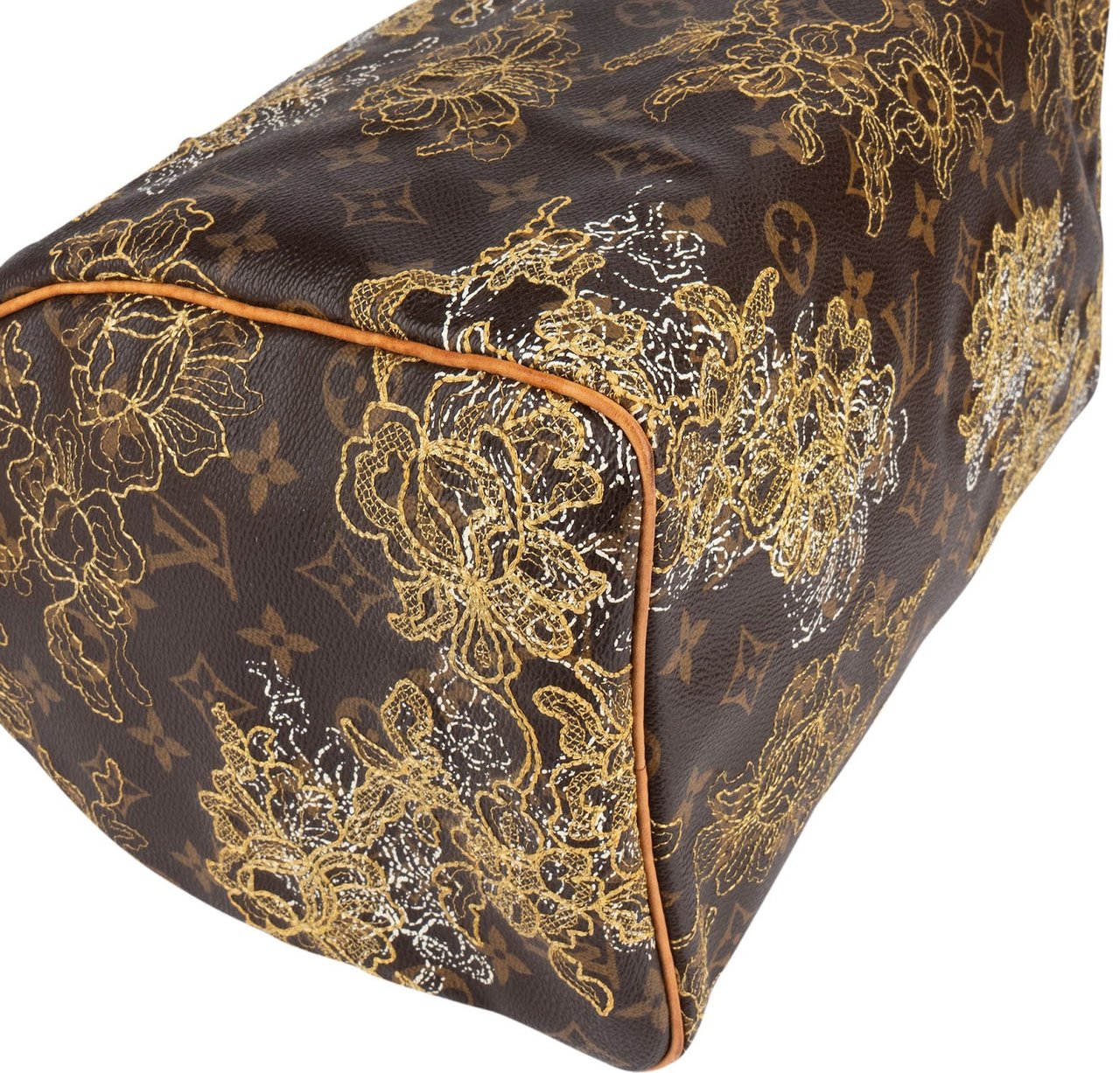 Louis Vuitton Louis Vuitton Canvas Monogram Limited Dentelle Speedy 30 Handbag Bruin