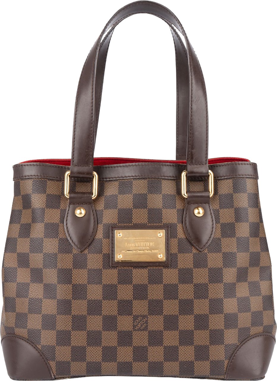 Louis Vuitton Monogram Damier Ebene Hamstead PM Handbag Bruin