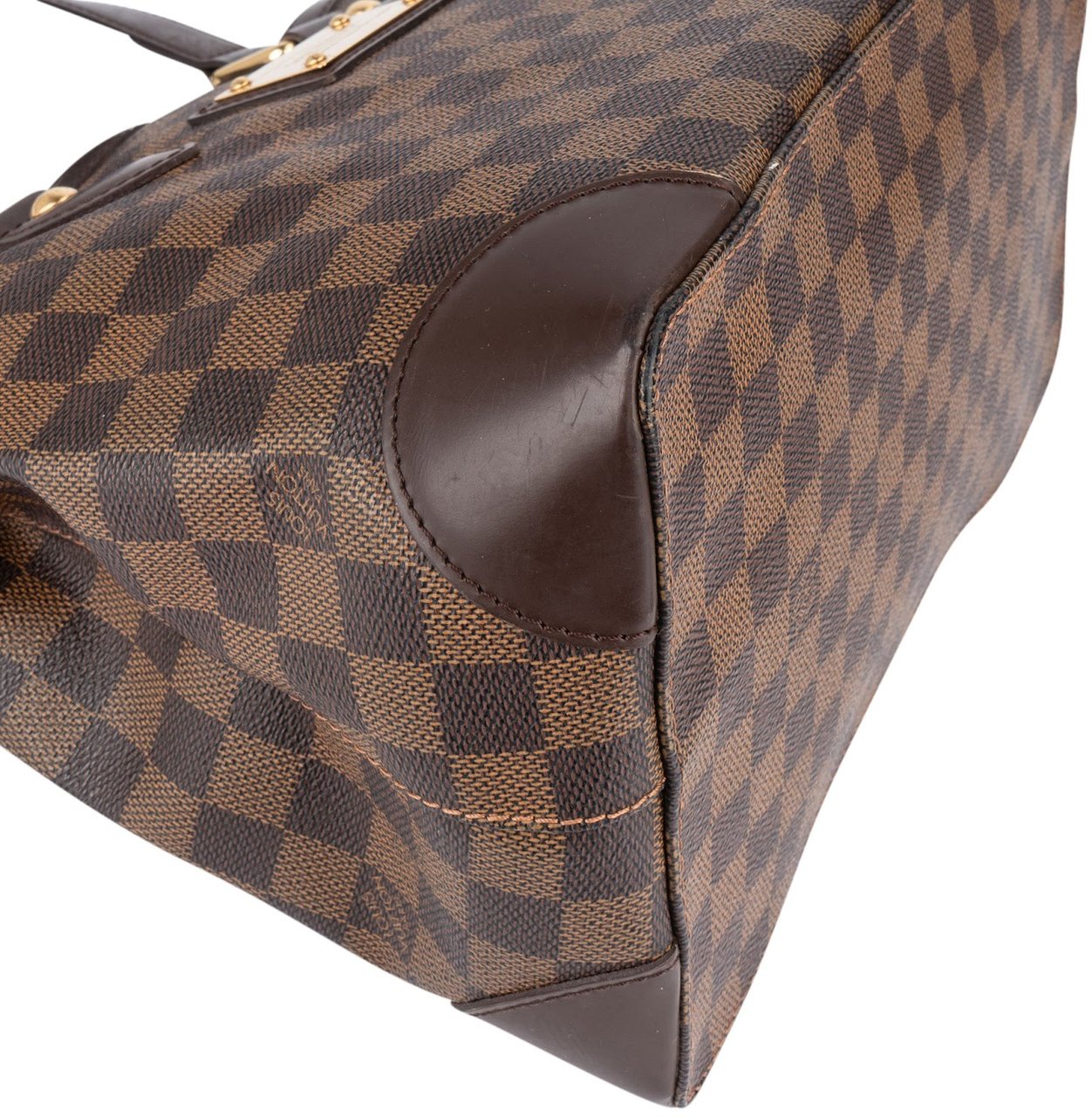 Louis Vuitton Monogram Damier Ebene Hamstead PM Handbag Bruin