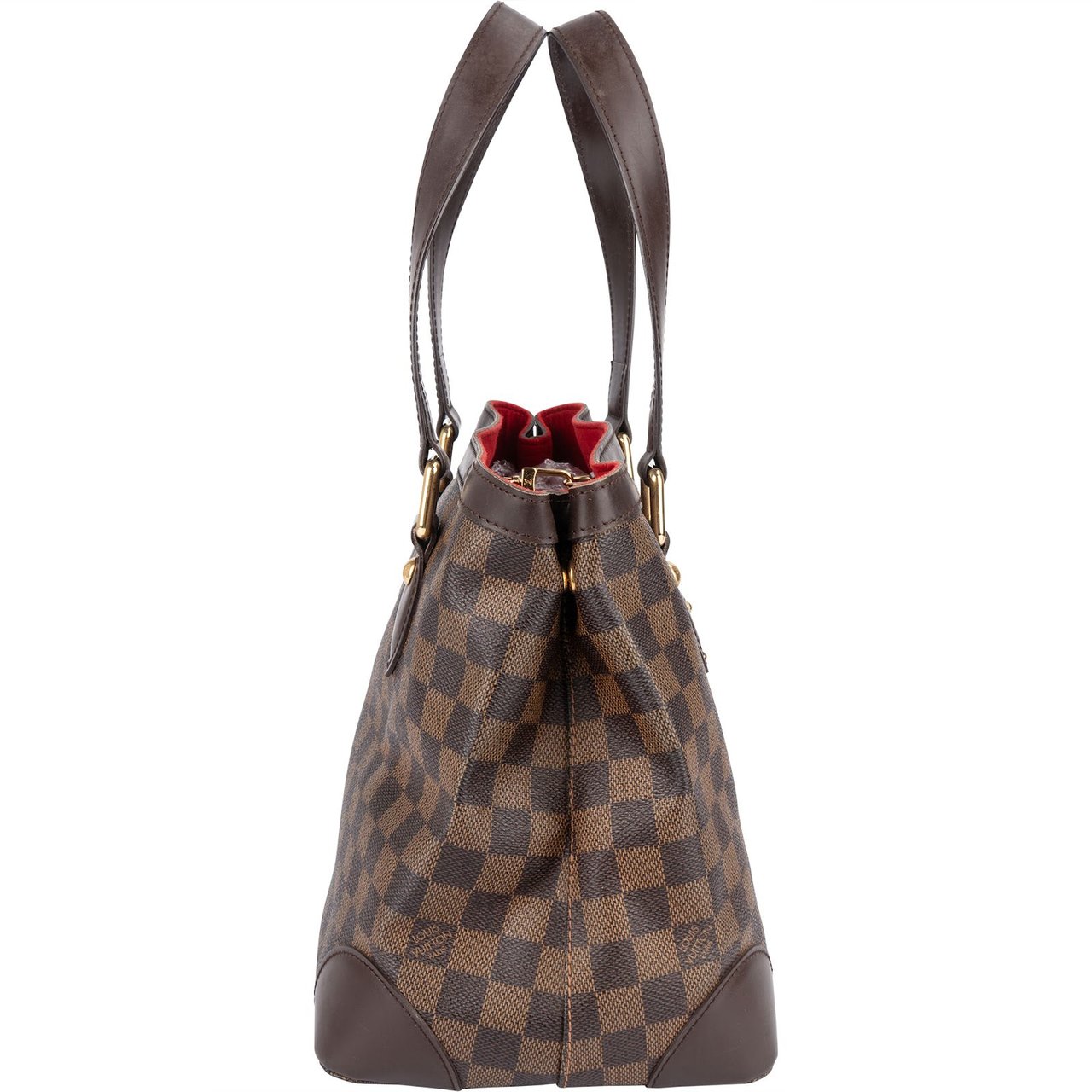 Louis Vuitton Monogram Damier Ebene Hamstead PM Handbag Bruin