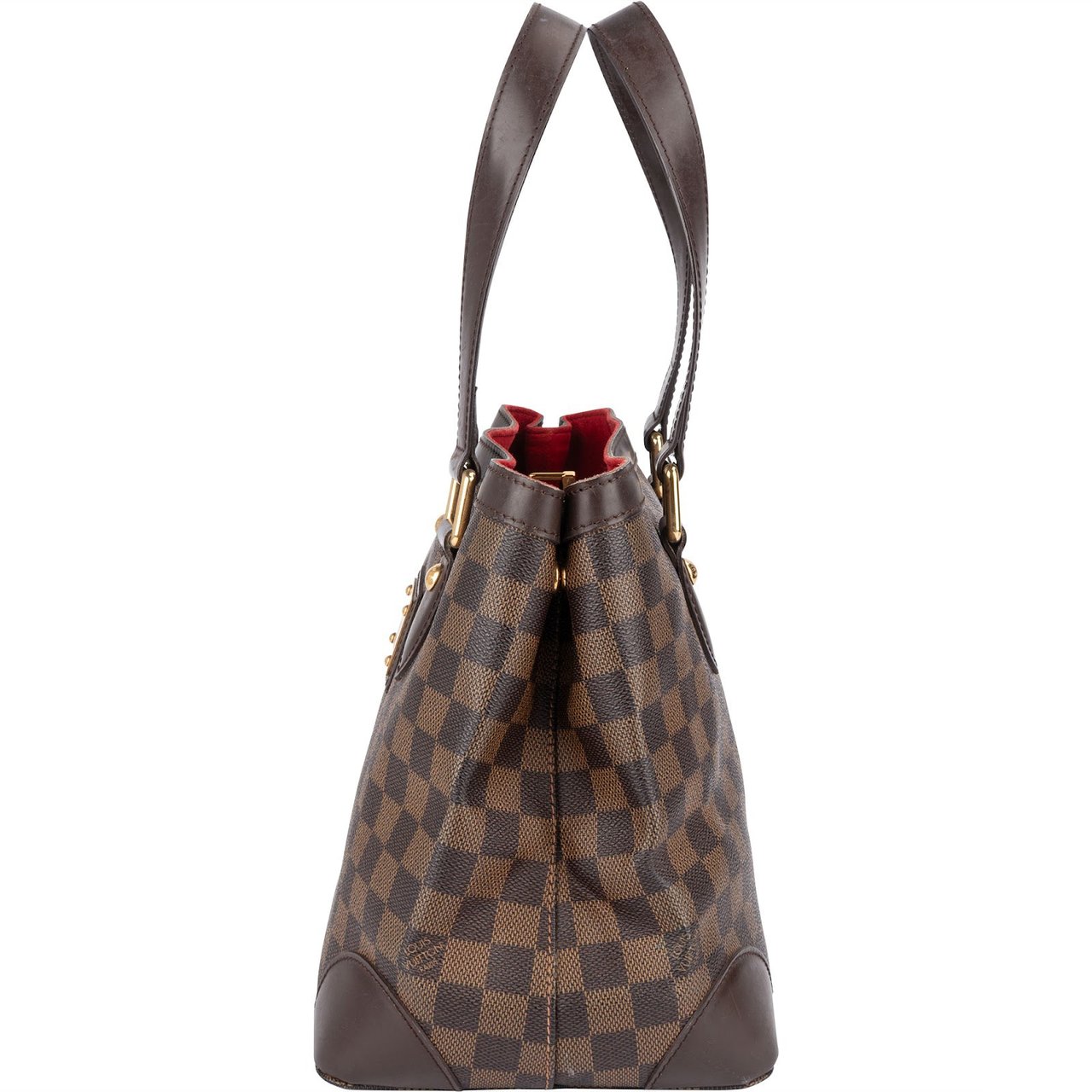 Louis Vuitton Monogram Damier Ebene Hamstead PM Handbag Bruin