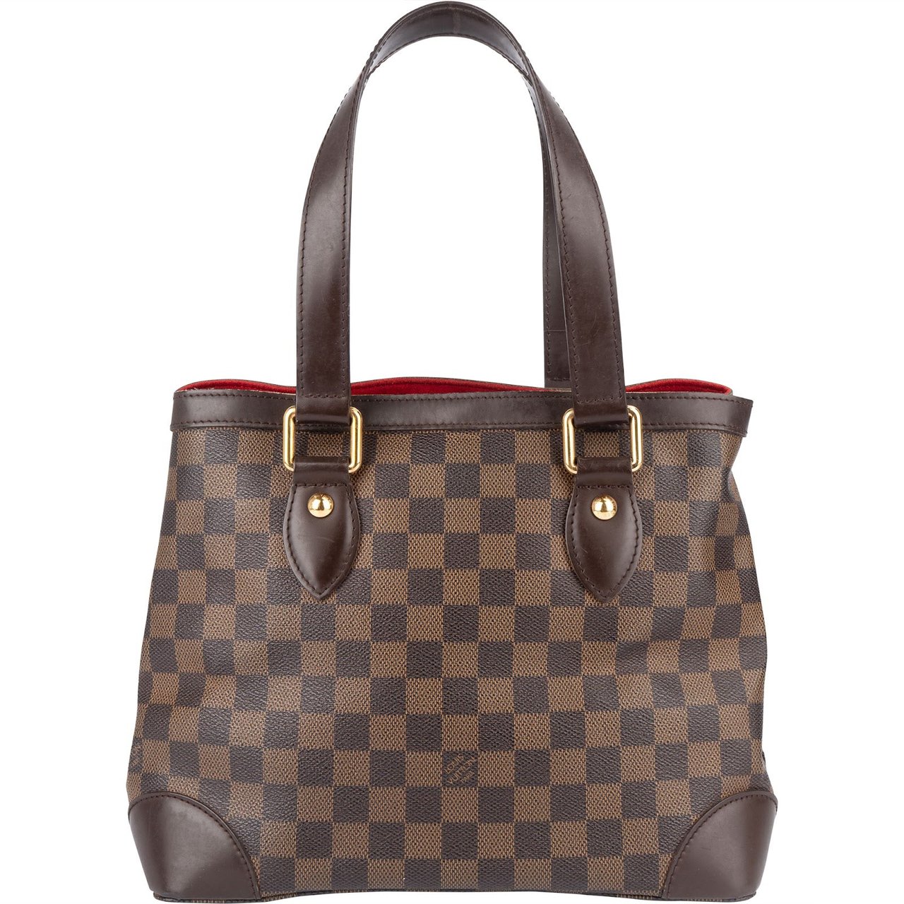 Louis Vuitton Monogram Damier Ebene Hamstead PM Handbag Bruin