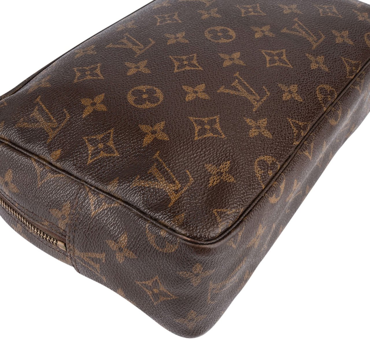 Louis Vuitton Louis Vuitton Monogram Canvas Trousse Toilette 27 Clutch Bruin