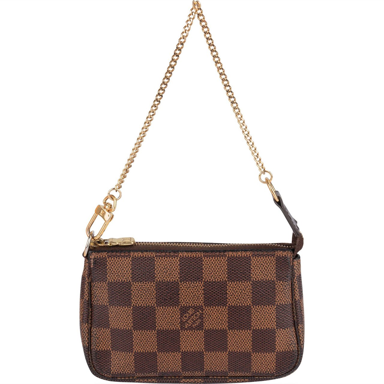 Louis Vuitton Louis Vuitton Monogram Damier Ebene Mini Pochette Accessoires Handbag Bruin