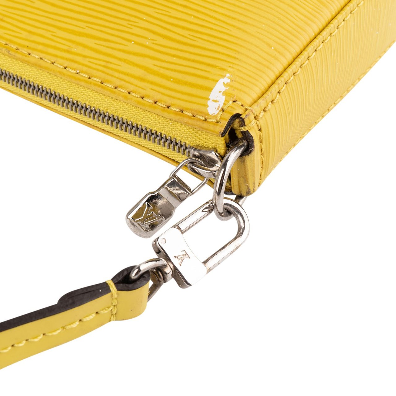 Louis Vuitton Yellow Epi Leather NM Pochette Accessoires Shoulder Bag Geel