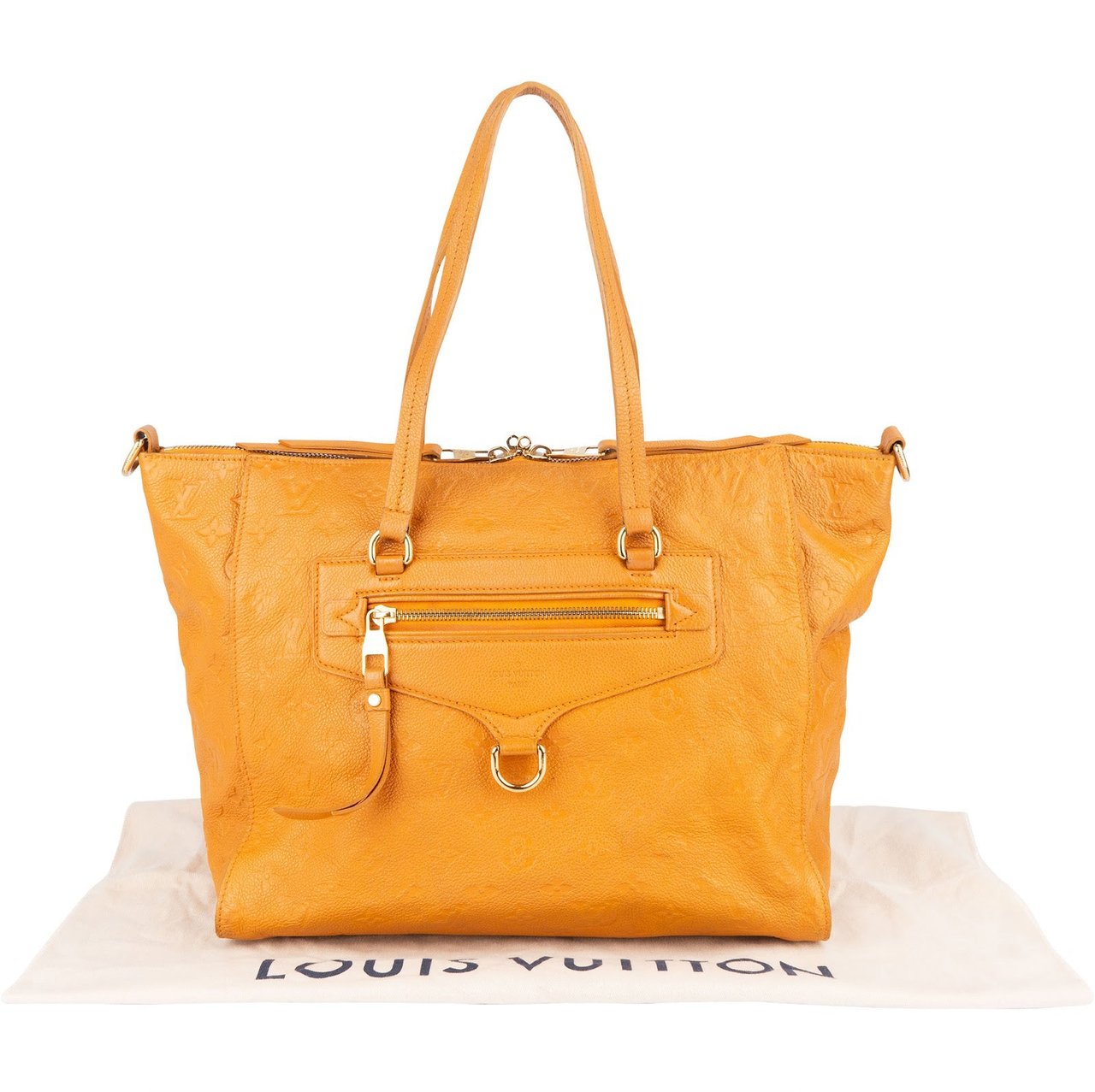 Louis Vuitton Louis Vuitton Monogram Empreinte Leather Lumineuse PM Shoulder Bag Geel