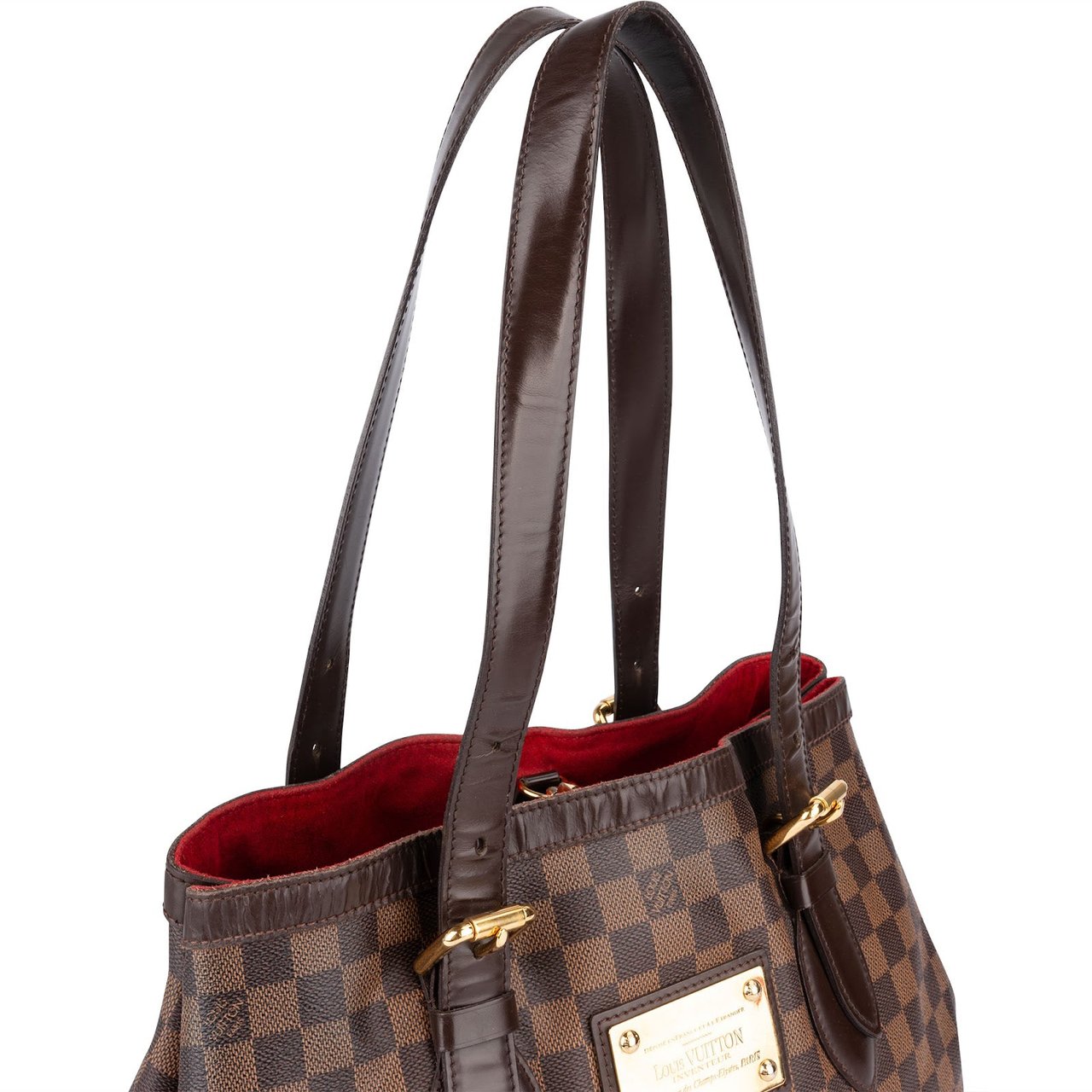 Louis Vuitton Monogram Damier Ebene Hampstead GM Shoulder Bag Bruin