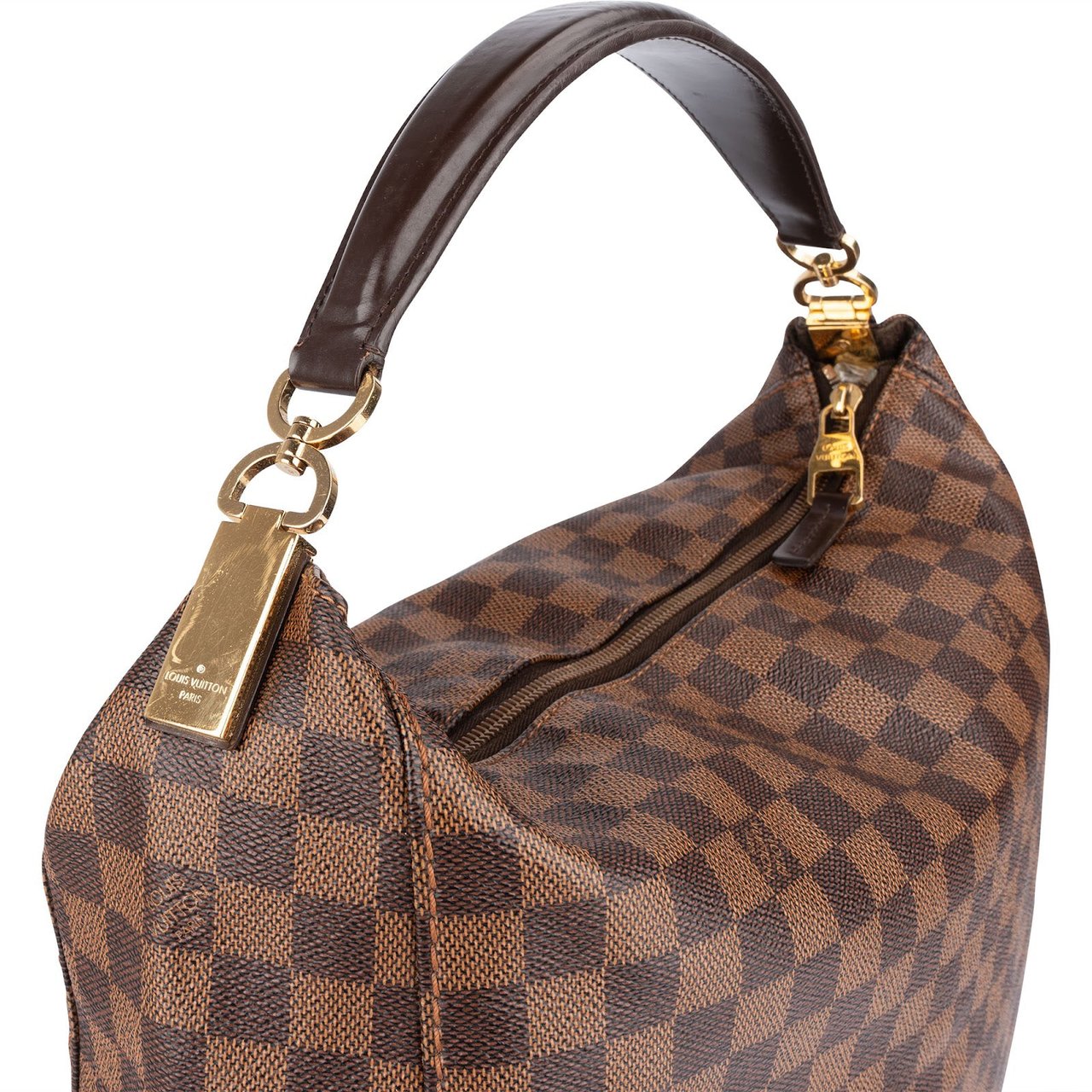 Louis Vuitton Louis Vuitton Monogram Damier Ebene Canvas Portobello GM Handbag Bruin