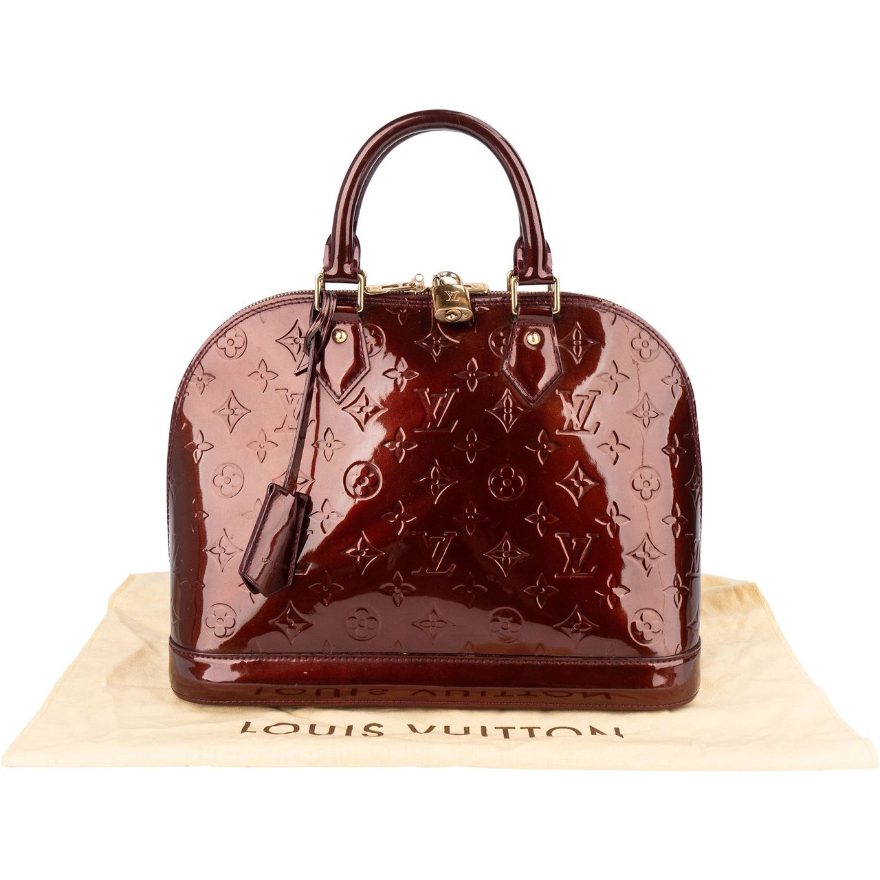 Louis Vuitton Louis Vuitton Monogram Vernis Leather Alma PM Handbag Divers