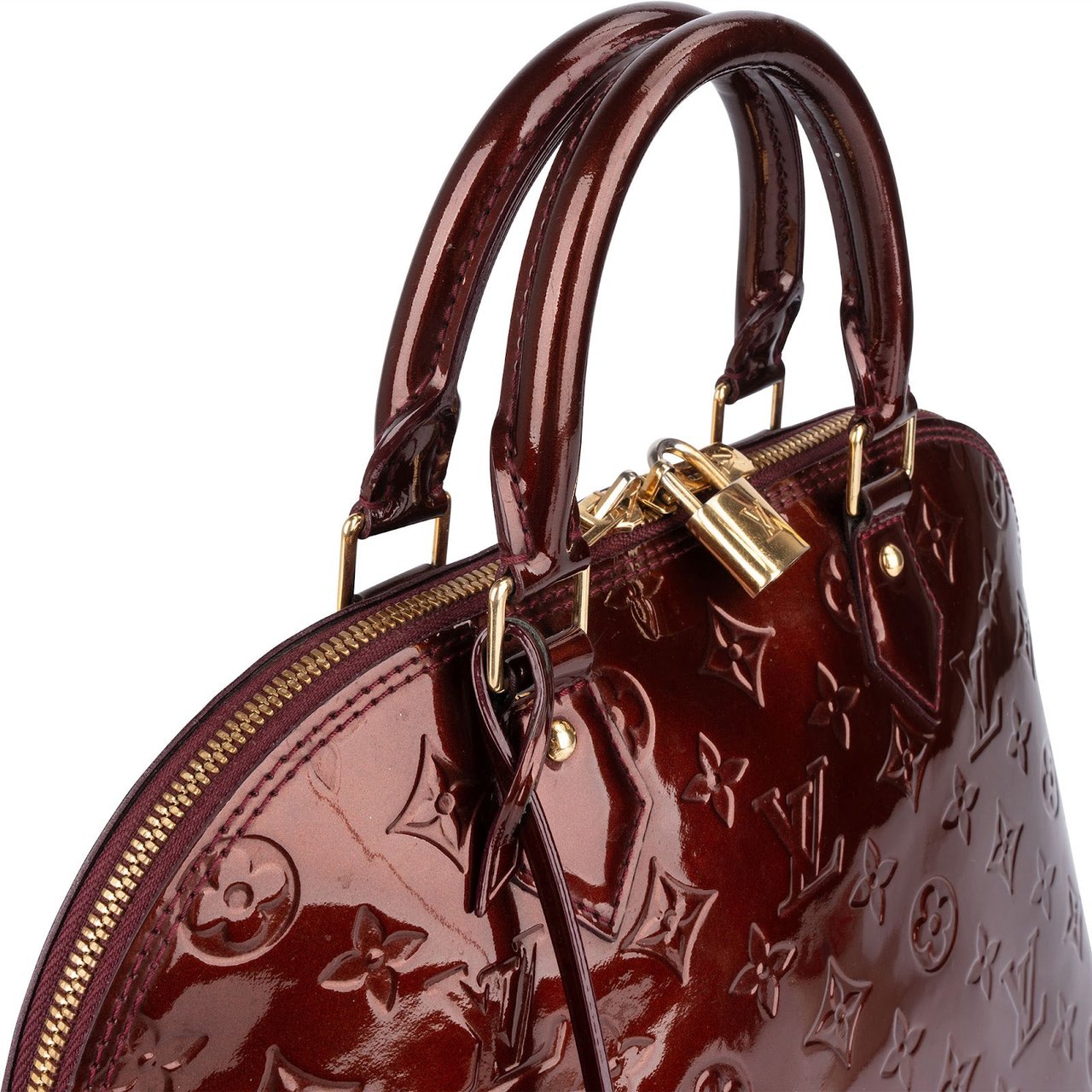 Louis Vuitton Louis Vuitton Monogram Vernis Leather Alma PM Handbag Divers