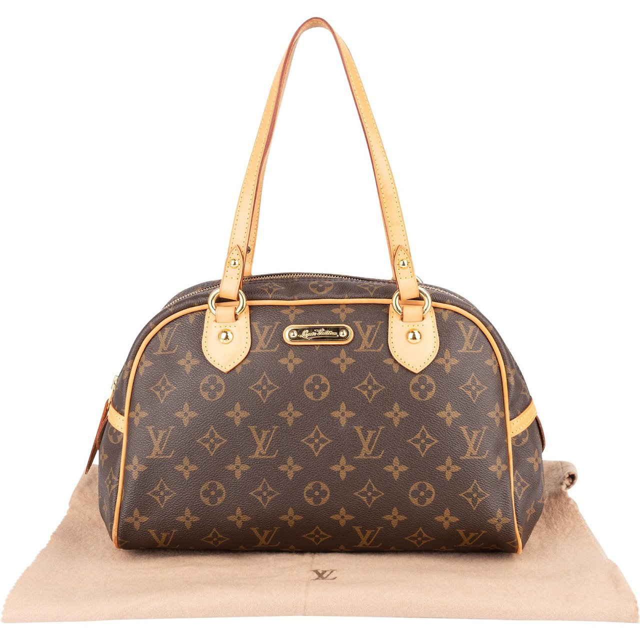 Louis Vuitton Louis Vuitton Monogram Canvas Montorgueil PM Shoulder Bag Bruin