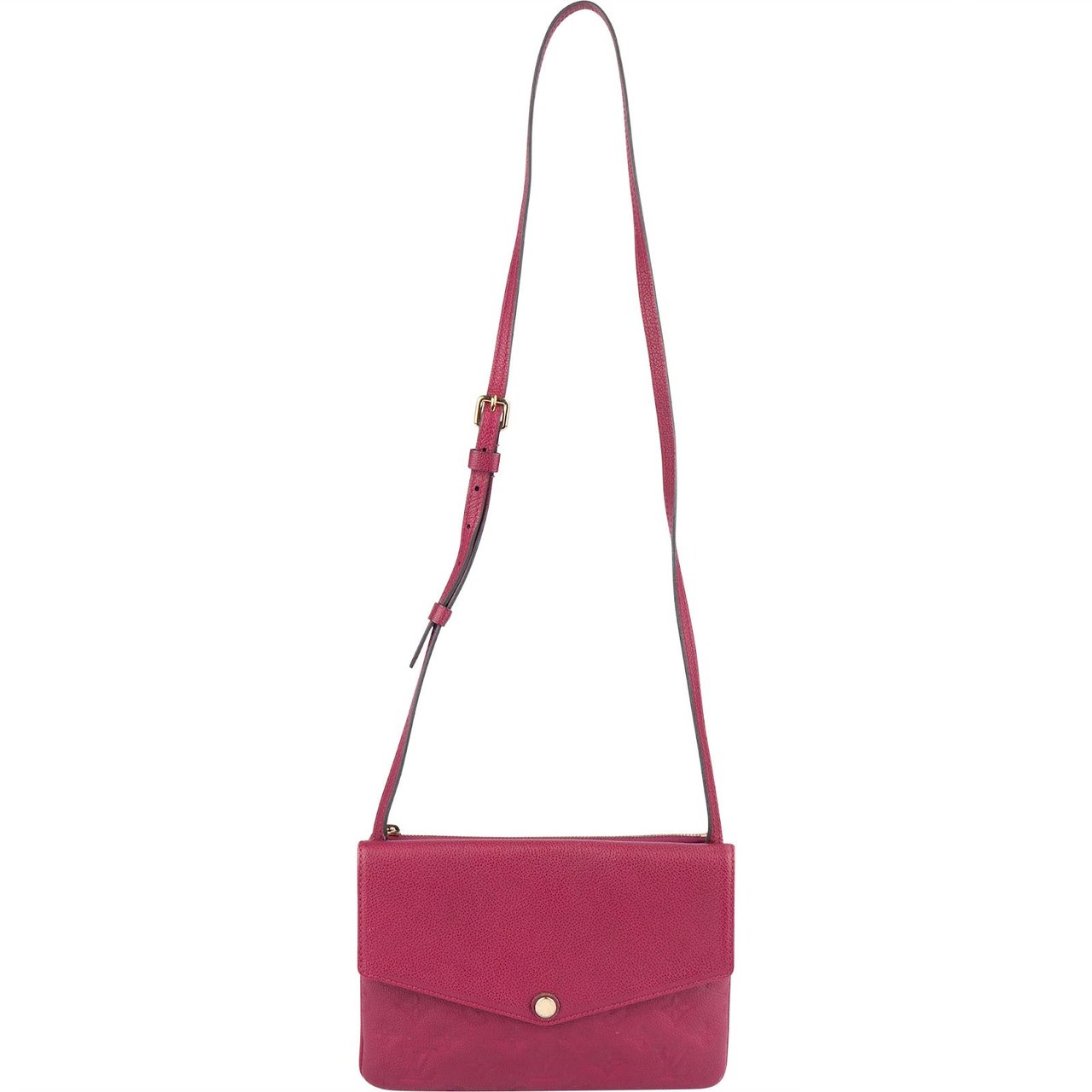 Louis Vuitton Louis Vuitton Leather Monogram Empreinte Twice Crossbody Bag Roze