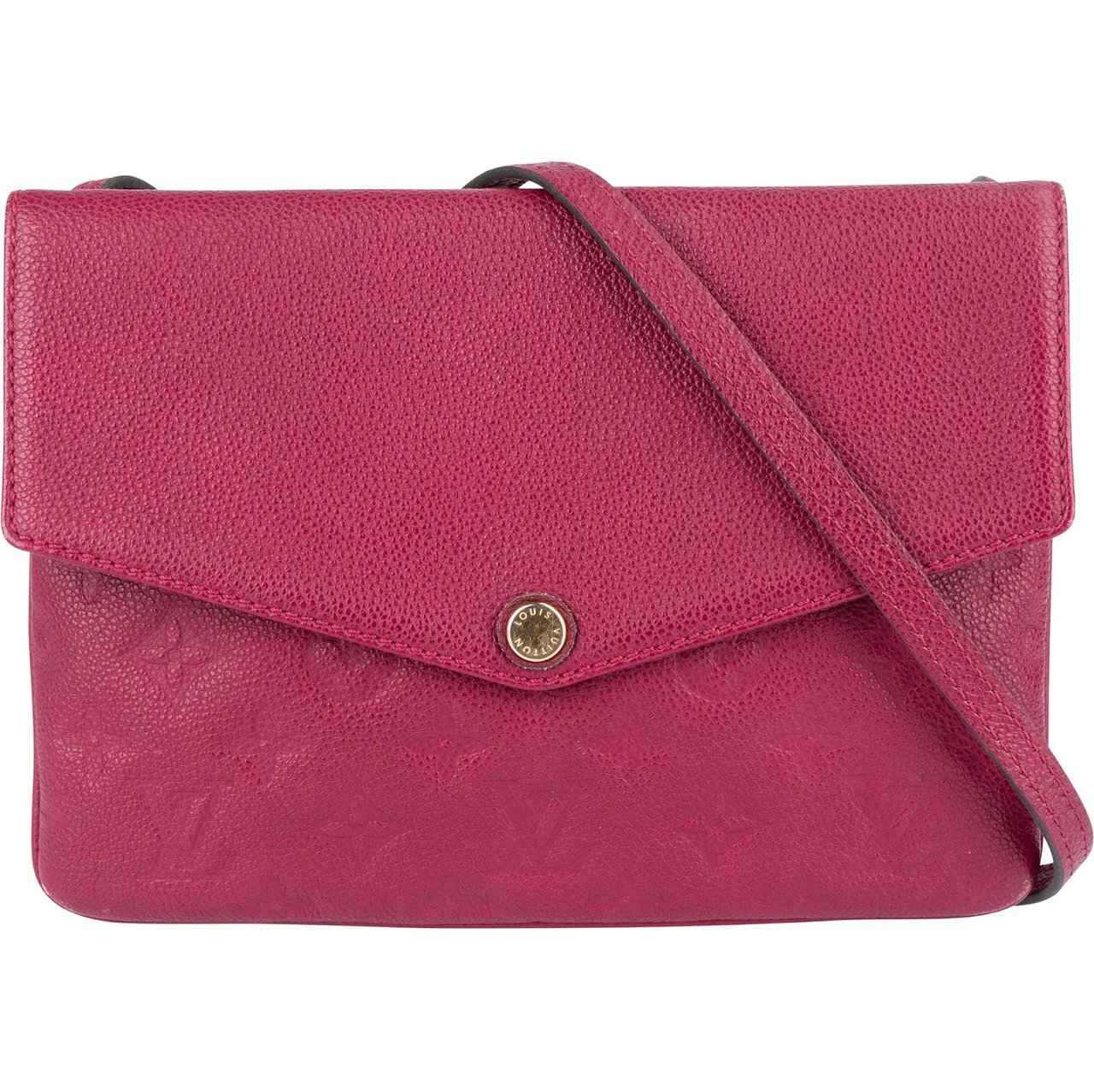 Louis Vuitton Louis Vuitton Leather Monogram Empreinte Twice Crossbody Bag Roze