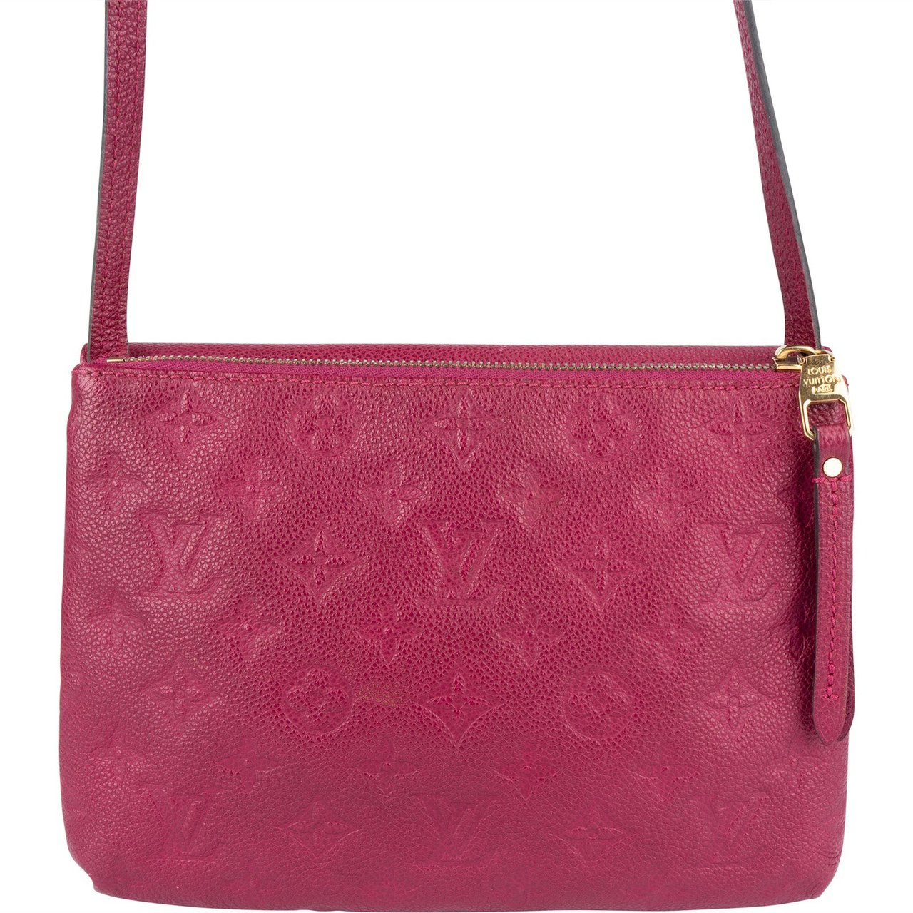 Louis Vuitton Louis Vuitton Leather Monogram Empreinte Twice Crossbody Bag Roze