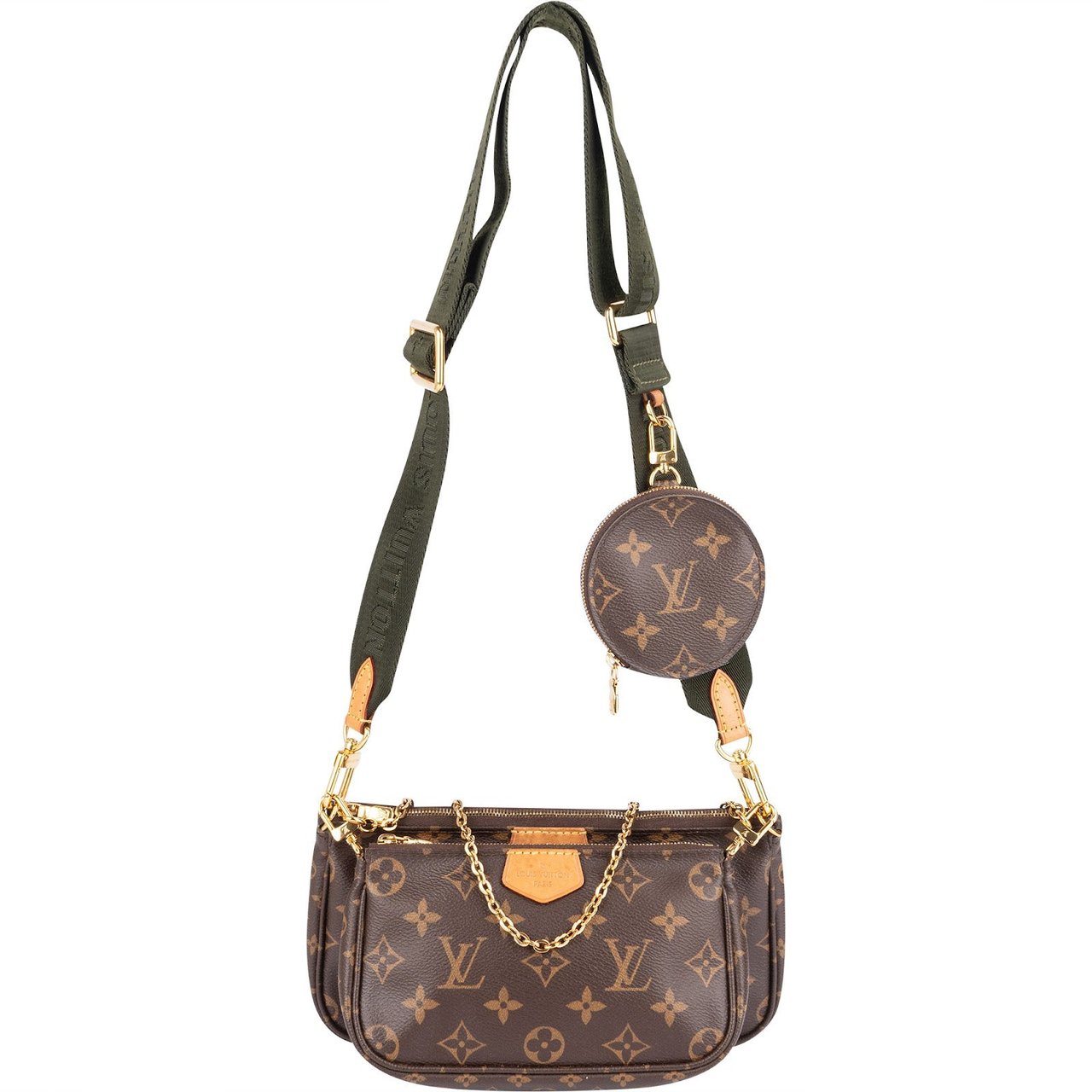 Louis Vuitton Louis Vuitton Monogram Canvas Multi Pochette Accessoires Crossbody Bag Bruin
