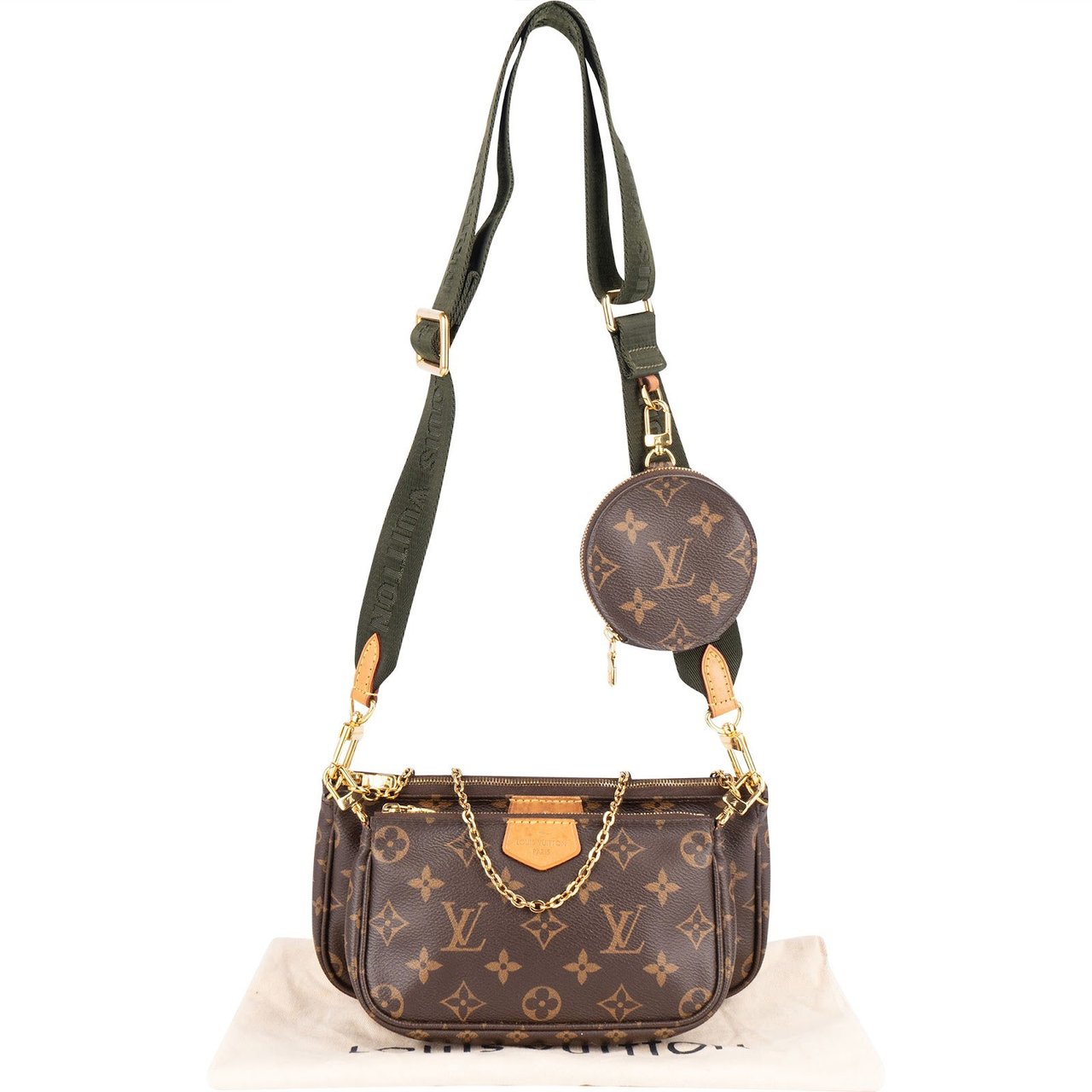Louis Vuitton Louis Vuitton Monogram Canvas Multi Pochette Accessoires Crossbody Bag Bruin