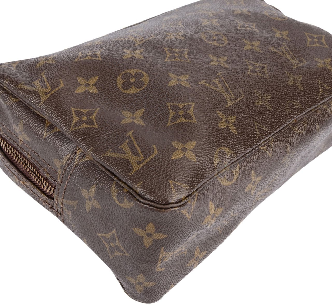 Louis Vuitton Louis Vuitton Monogram Canvas Trousse Toilette 27 Clutch Bruin