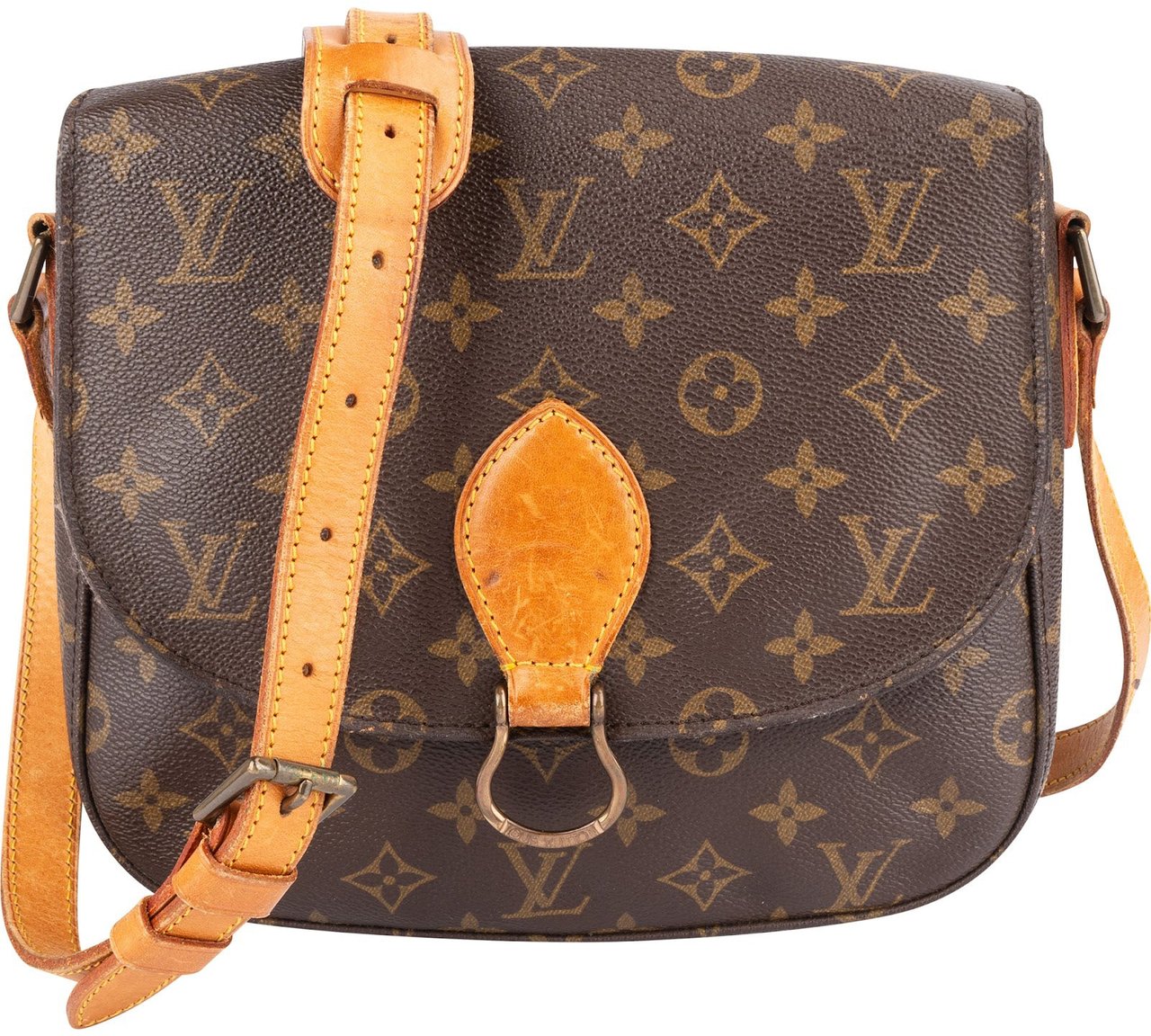 Louis Vuitton Louis Vuitton Monogram Canvas Saint Cloud GM Crossbody Bag Bruin