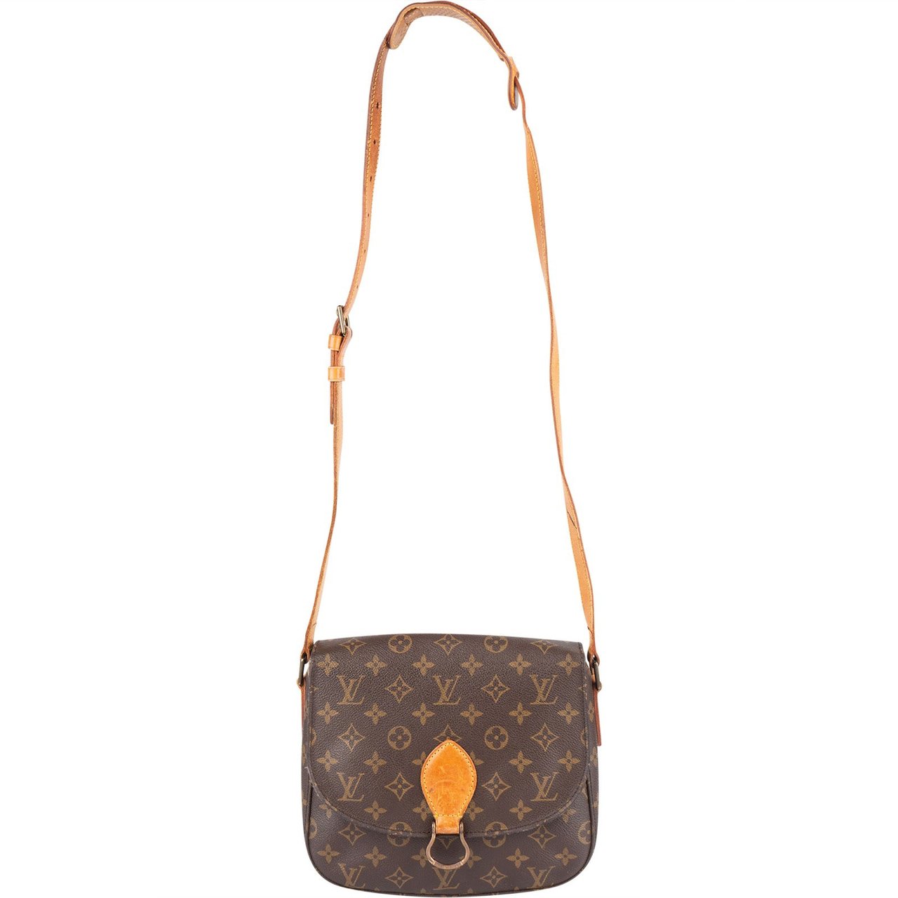 Louis Vuitton Louis Vuitton Monogram Canvas Saint Cloud GM Crossbody Bag Bruin