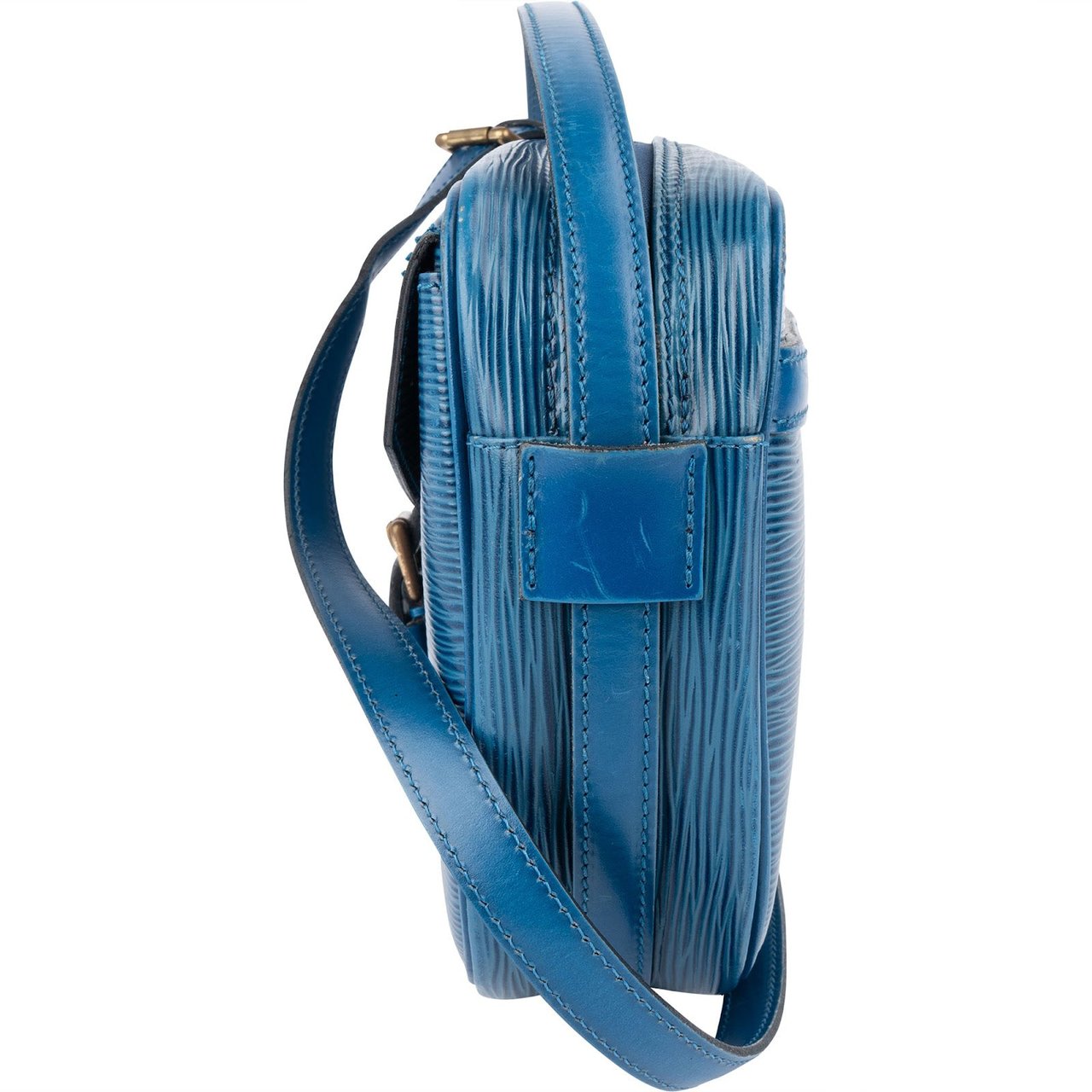 Louis Vuitton Louis Vuitton Blue Epi Leather Jeune Fille MM Crossbody Bag Blauw