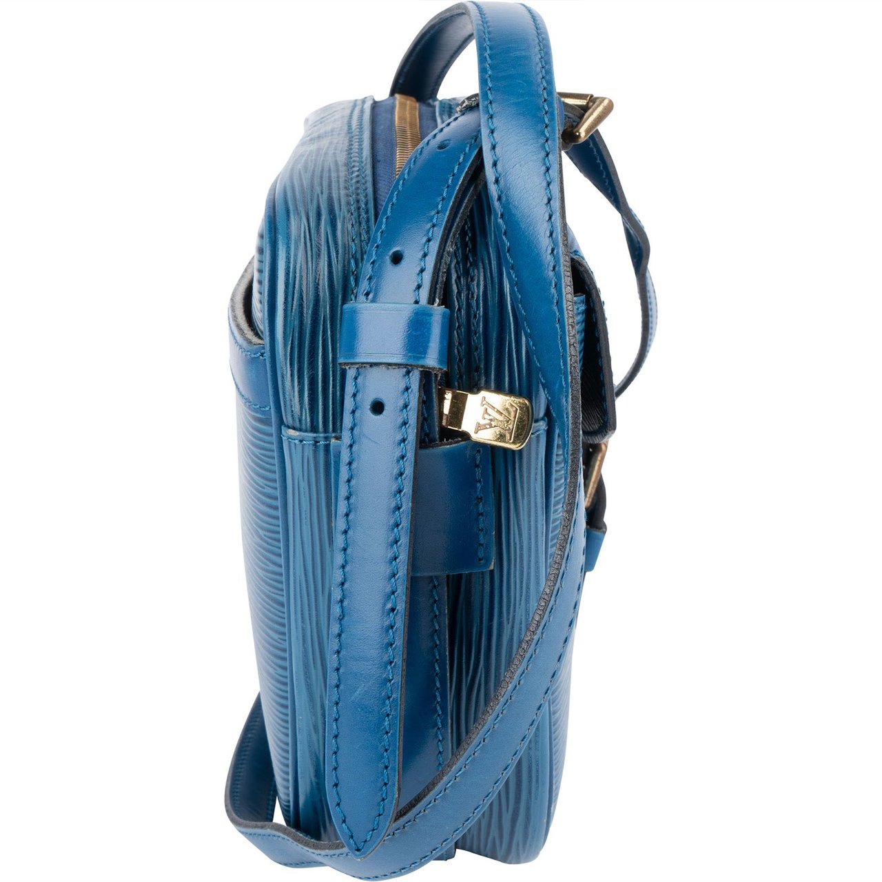 Louis Vuitton Louis Vuitton Blue Epi Leather Jeune Fille MM Crossbody Bag Blauw