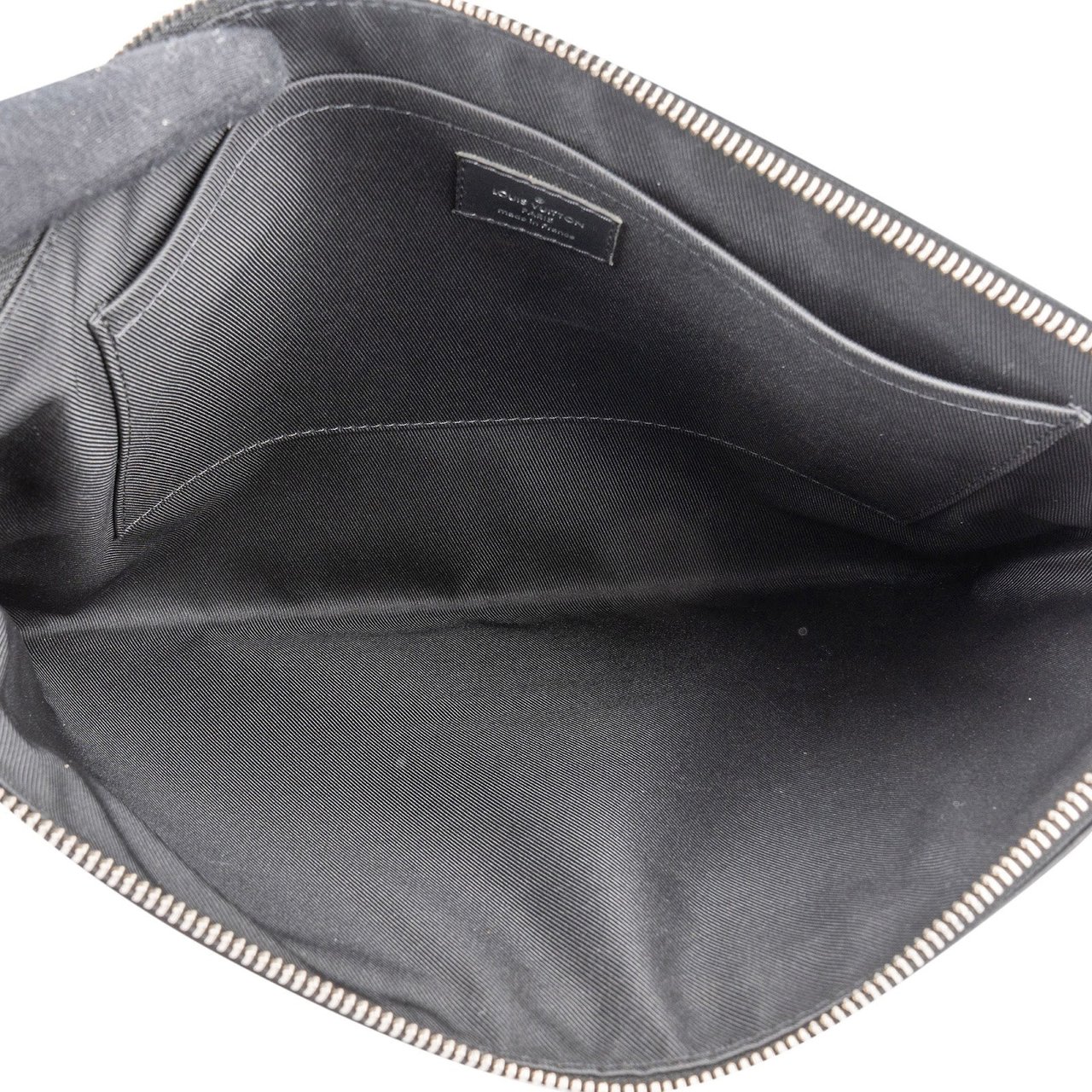 Louis Vuitton Louis Vuitto Monogram Macassar Pochette Voyage Laptop Clutch Bruin